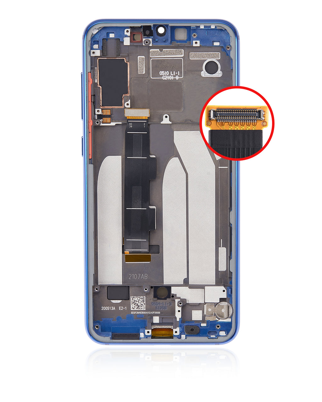 OLED-Display mit Rahmen für Xiaomi Mi 9 SE (Refurbished) (Blau)