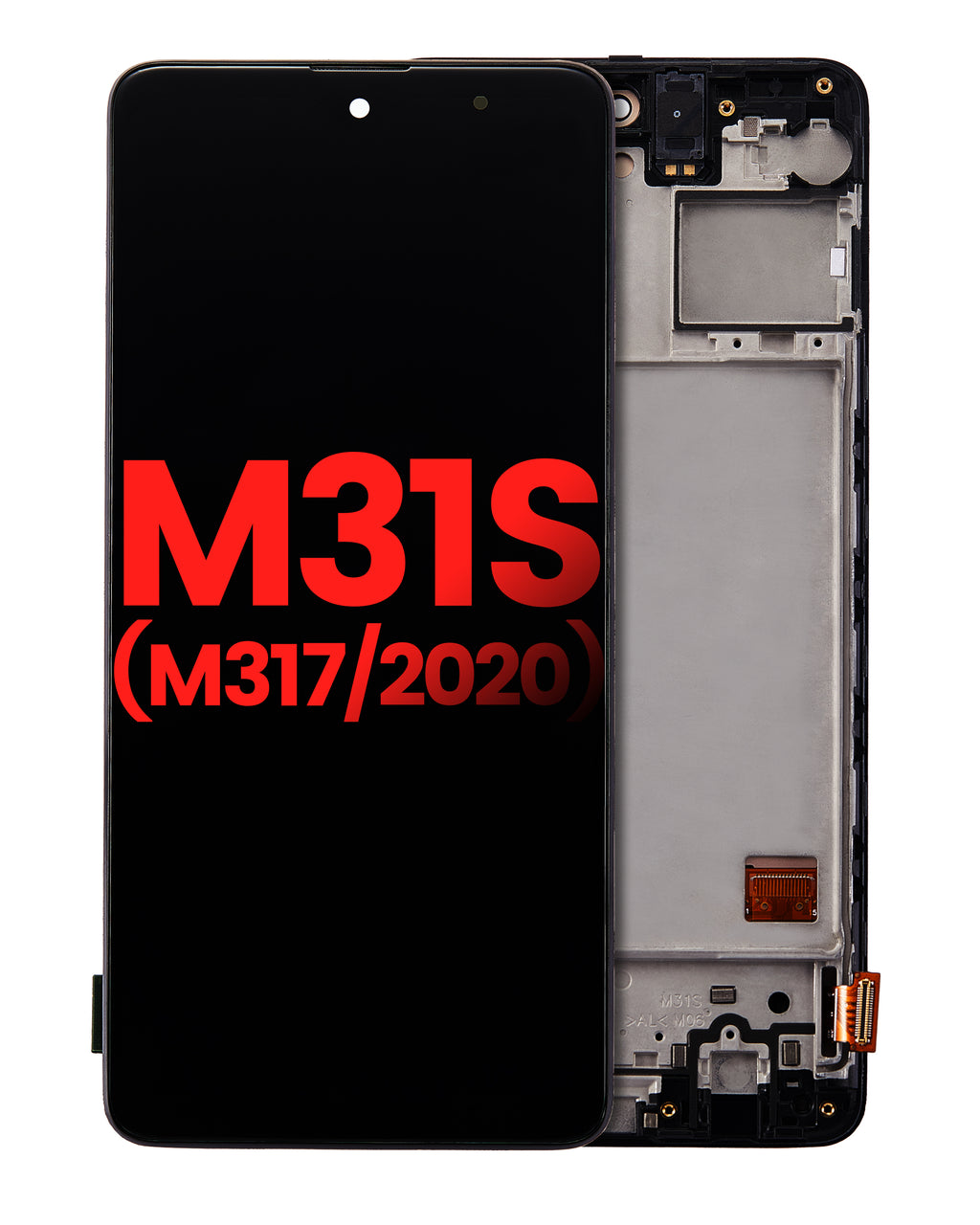 OLED-Display mit Rahmen Samsung Galaxy M31S Aftermarket Plus
