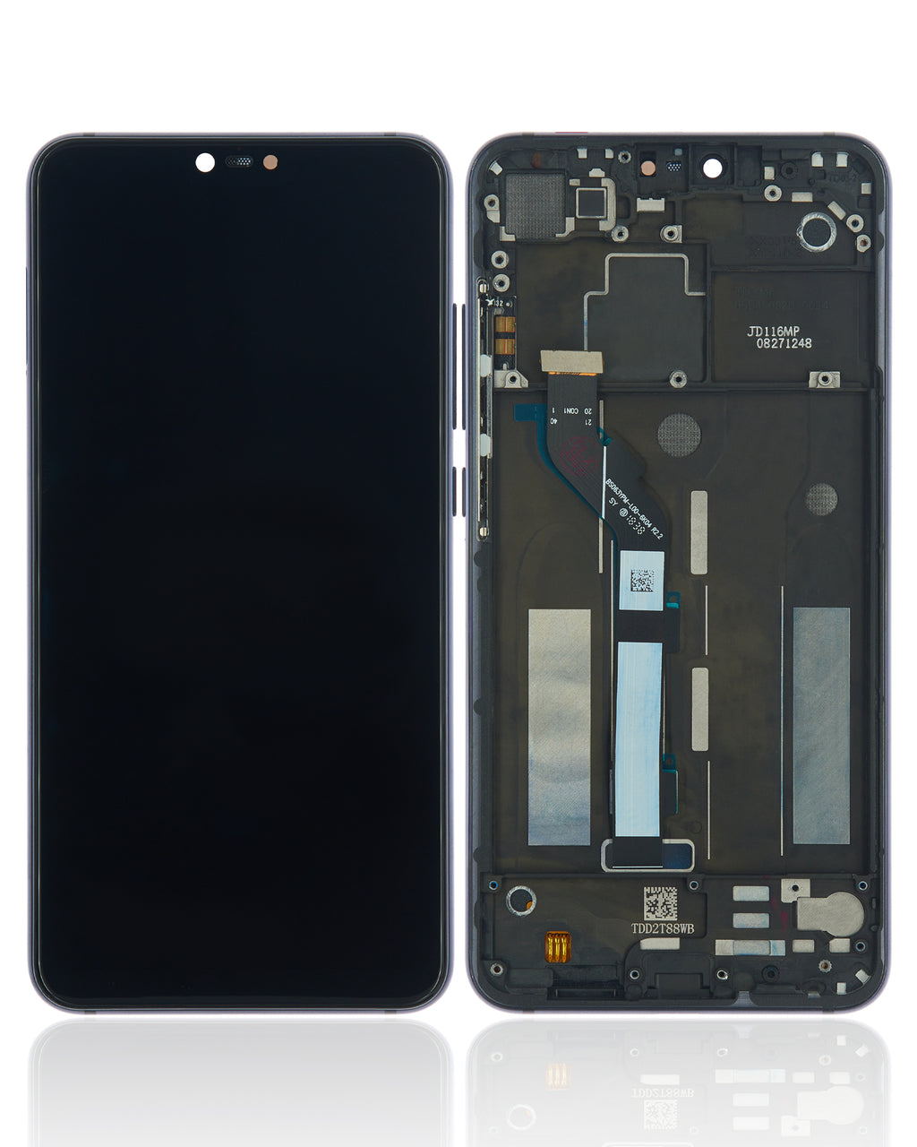 LCD Display with Frame for Xiaomi Mi 8 Lite (Refurbished) (Midnight Black)