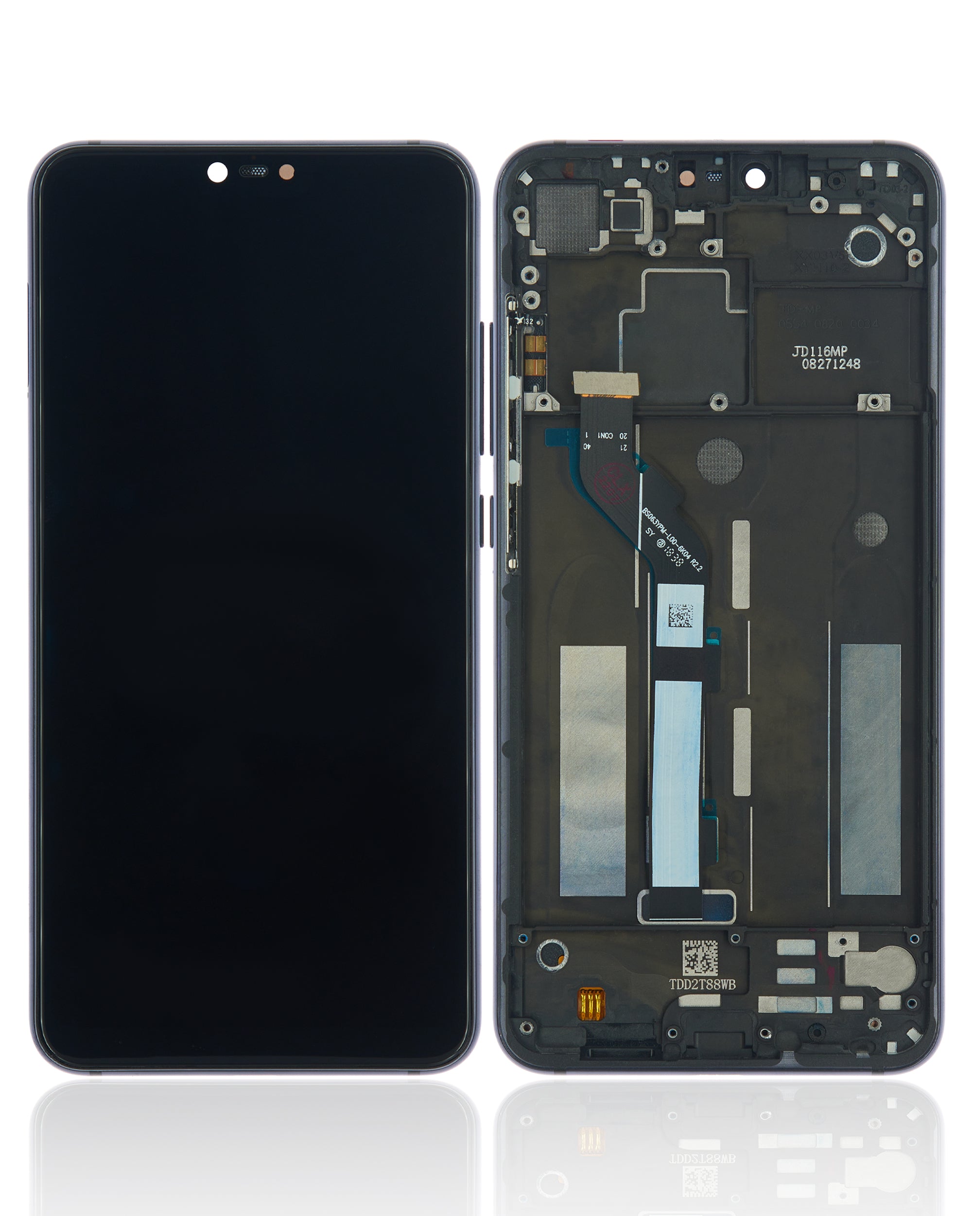 LCD Display with Frame for Xiaomi Mi 8 Lite (Refurbished) (Midnight Black)