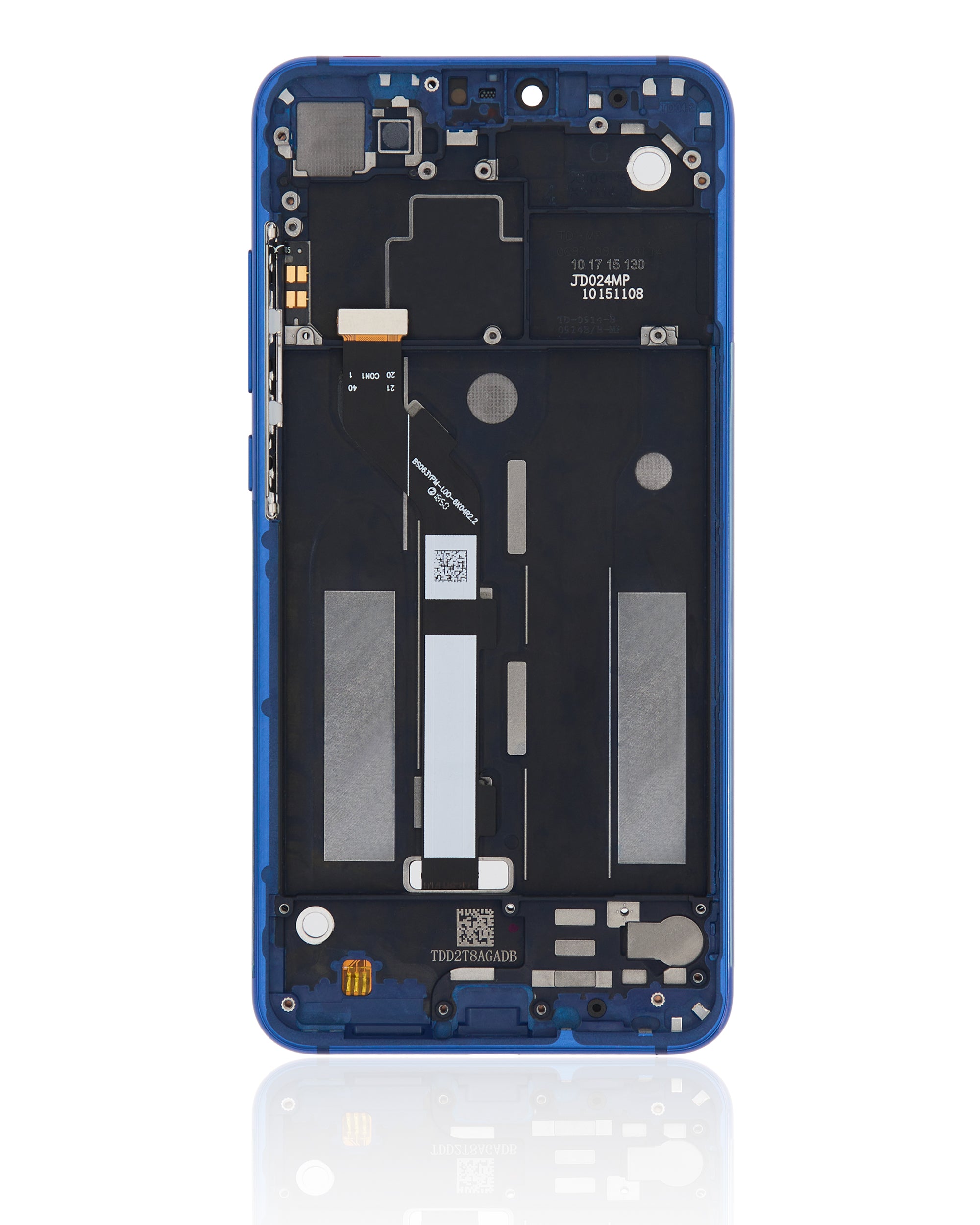LCD Display with Frame for Xiaomi Mi 8 Lite (Refurbished) (Aurora Blue)