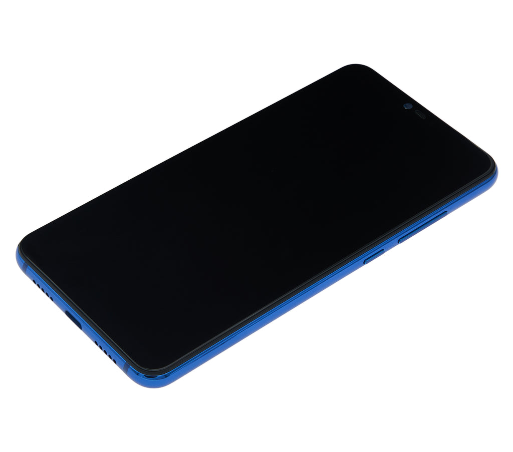 LCD Display with Frame for Xiaomi Mi 8 Lite (Refurbished) (Aurora Blue)
