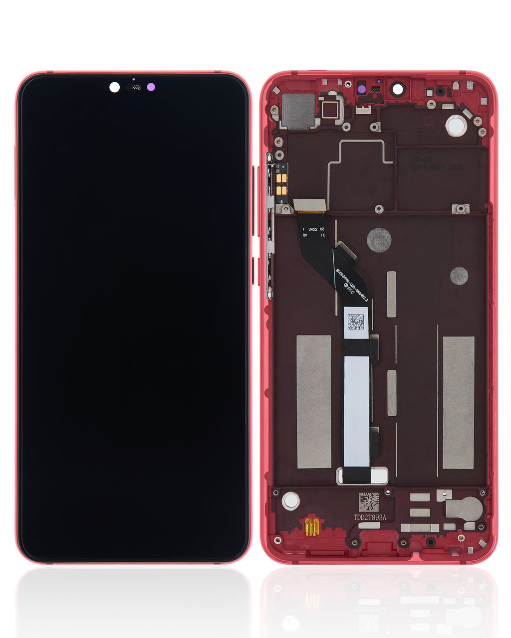 LCD Complete Assembly with Frame for Xiaomi Mi 8 Lite (Refurbished) (Twilight Gold)