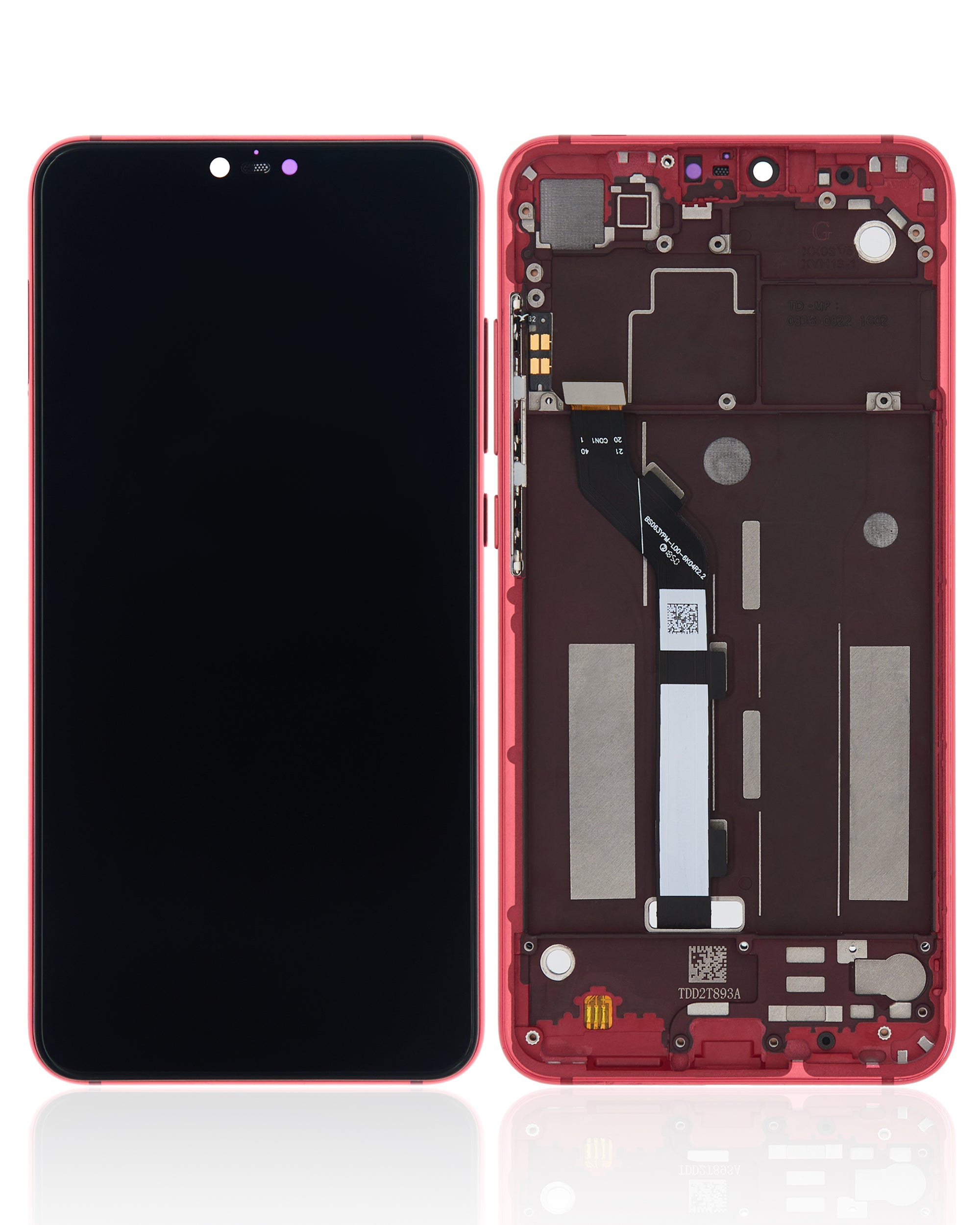 LCD Complete Assembly with Frame for Xiaomi Mi 8 Lite (Refurbished) (Twilight Gold)