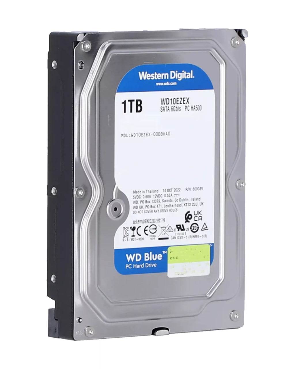 1TB WD Blue 3.5" HDD Internal Hard Drive - 7200 RPM (26mm) Refurbished