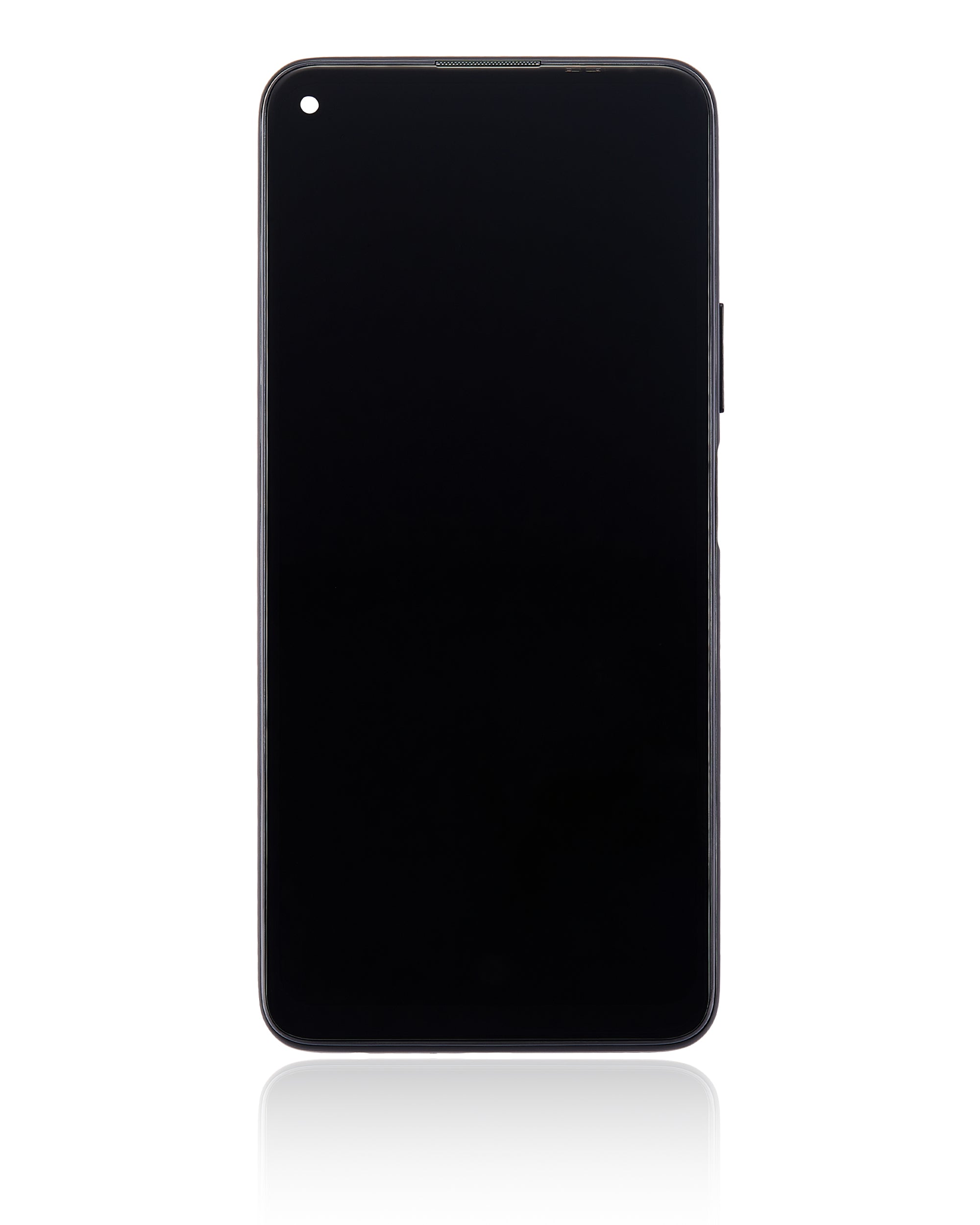 LCD-Display mit Rahmen für Huawei P40 Lite 5G (Refurbished) (Midnight Schwarz)