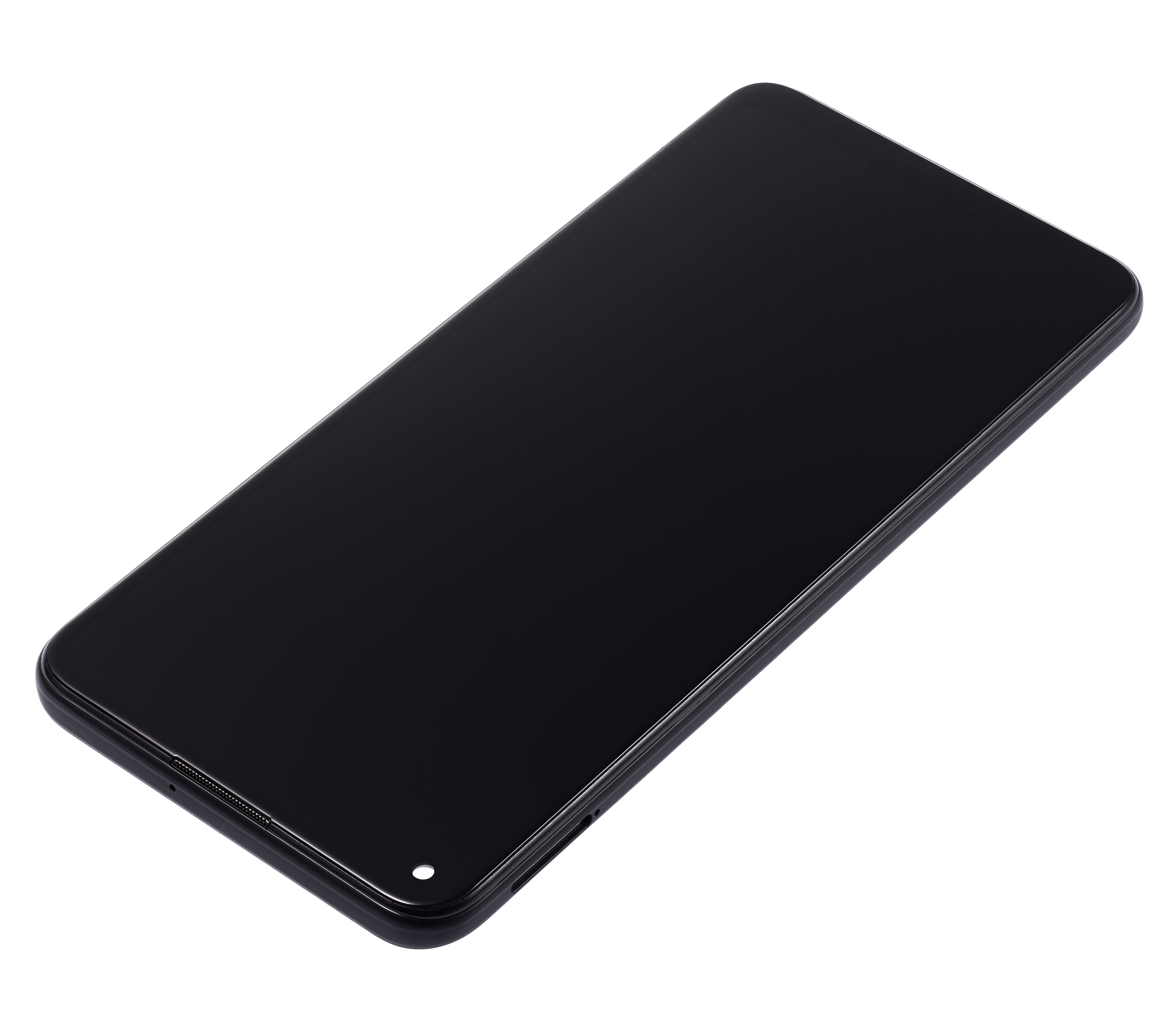 LCD-Display mit Rahmen für Huawei P40 Lite 5G (Refurbished) (Midnight Schwarz)