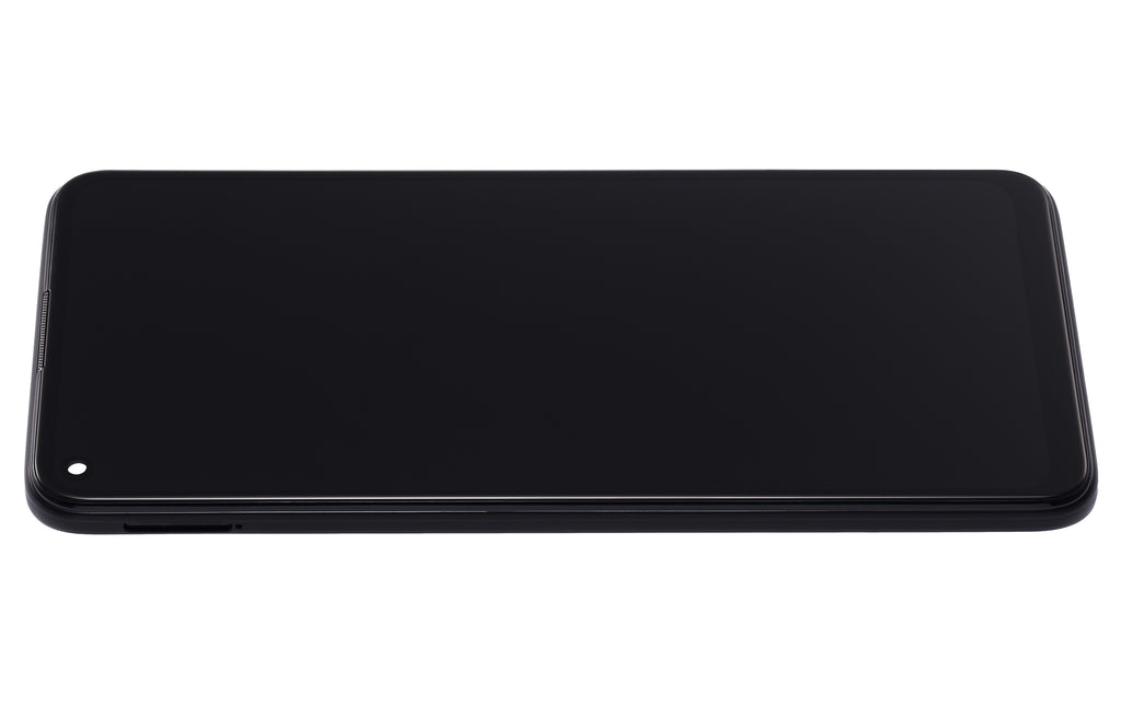 LCD-Display mit Rahmen für Huawei P40 Lite 5G (Refurbished) (Midnight Schwarz)