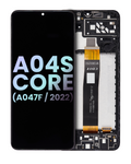 LCD Display with Frame for Samsung Galaxy A04S Core (A047 / 2022) (Service Pack) (Black)