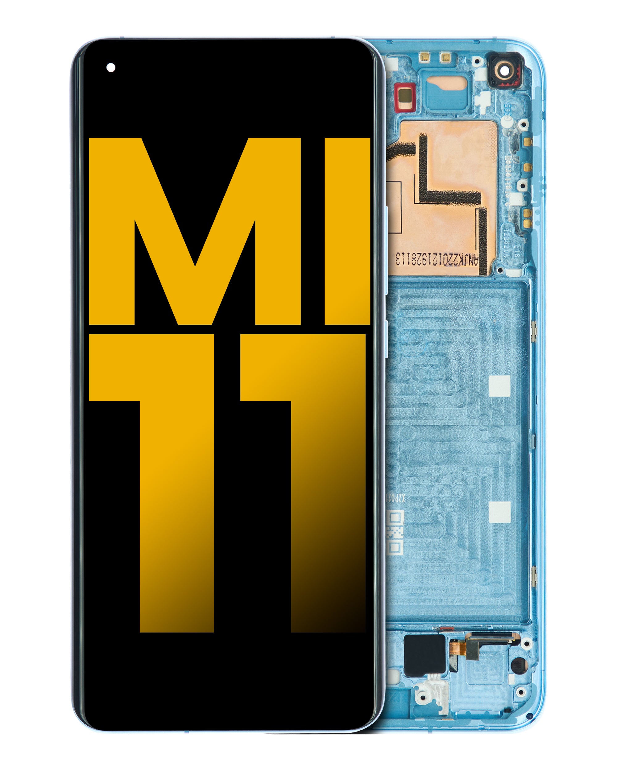 OLED-Display mit Rahmen für Xiaomi Mi 11 (Refurbished) (Horizon Blue)