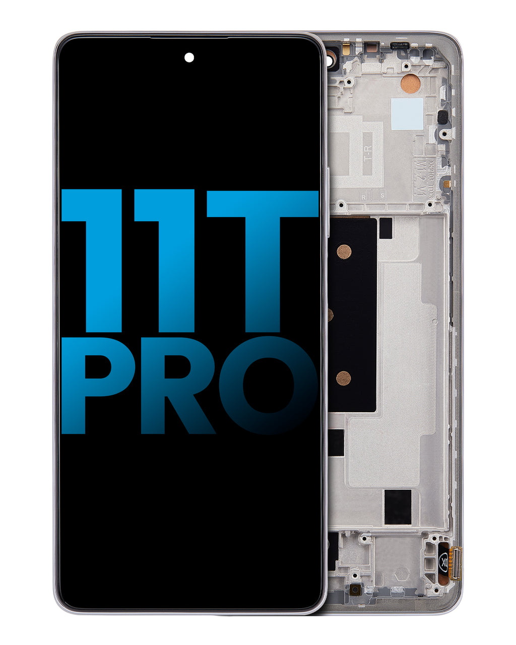 LCD-Display mit Rahmen für Xiaomi 11T Pro (Aftermarket: Incell) (Moonlight White