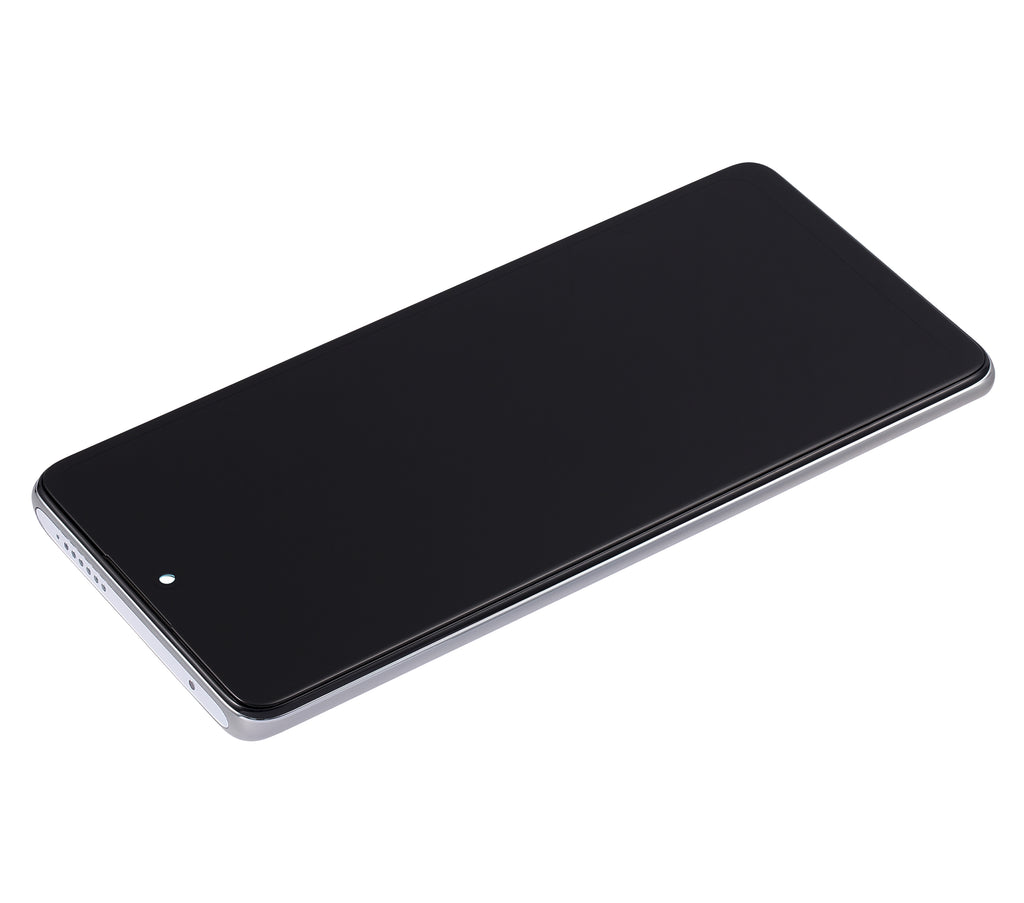 LCD-Display mit Rahmen für Xiaomi 11T Pro (Aftermarket: Incell) (Moonlight White