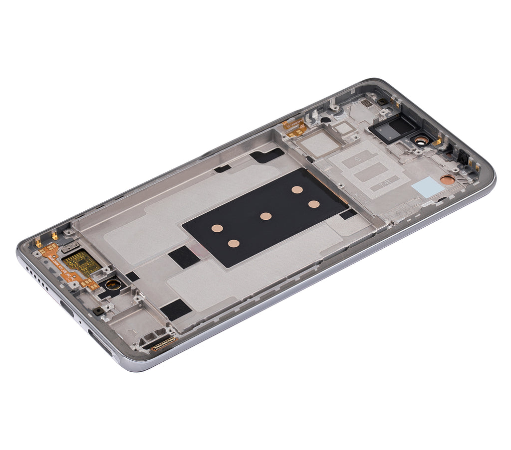 LCD-Display mit Rahmen für Xiaomi 11T Pro (Aftermarket: Incell) (Moonlight White