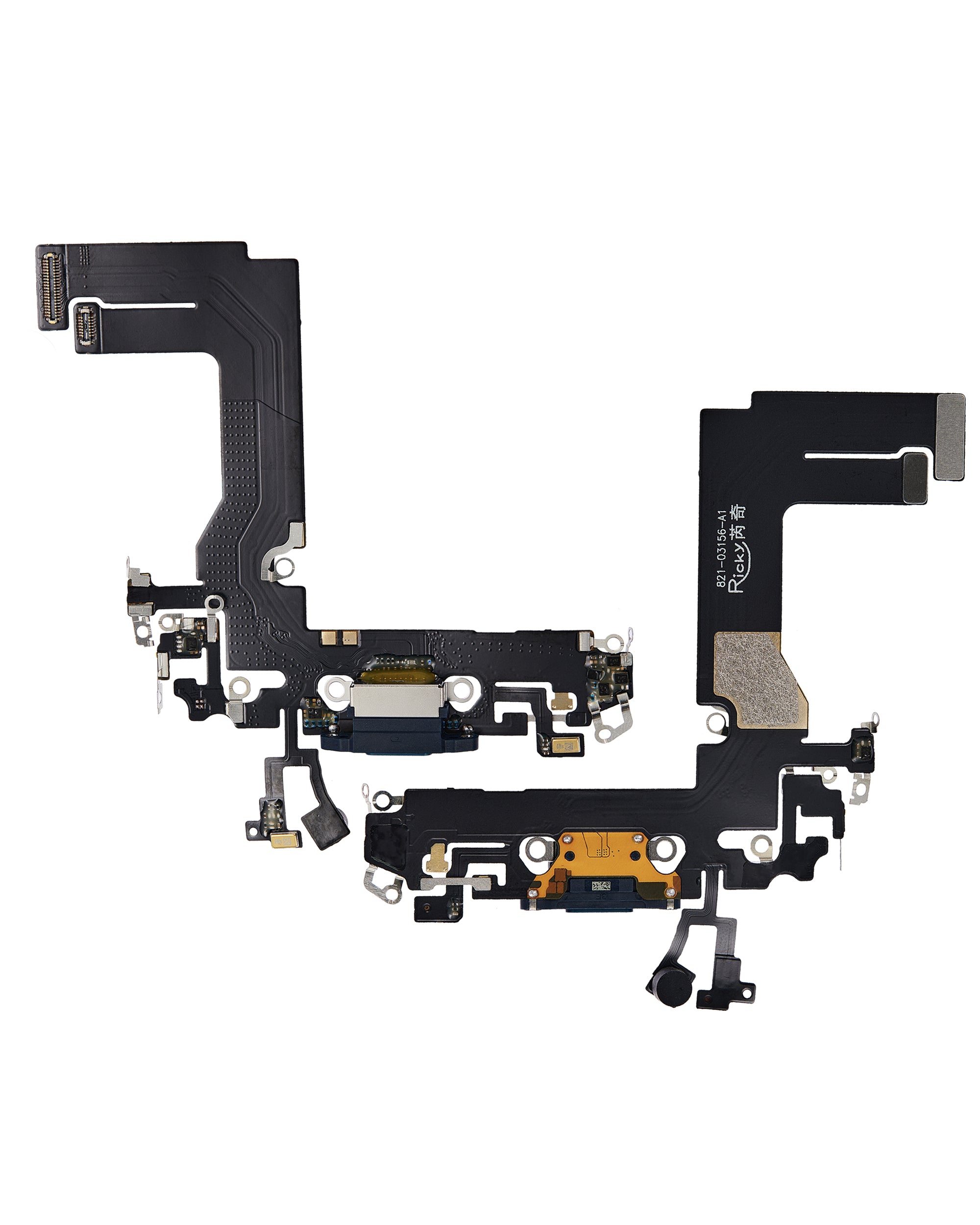 Charging Port Flex Cable for iPhone 13 Mini (Aftermarket Plus) (Blue)