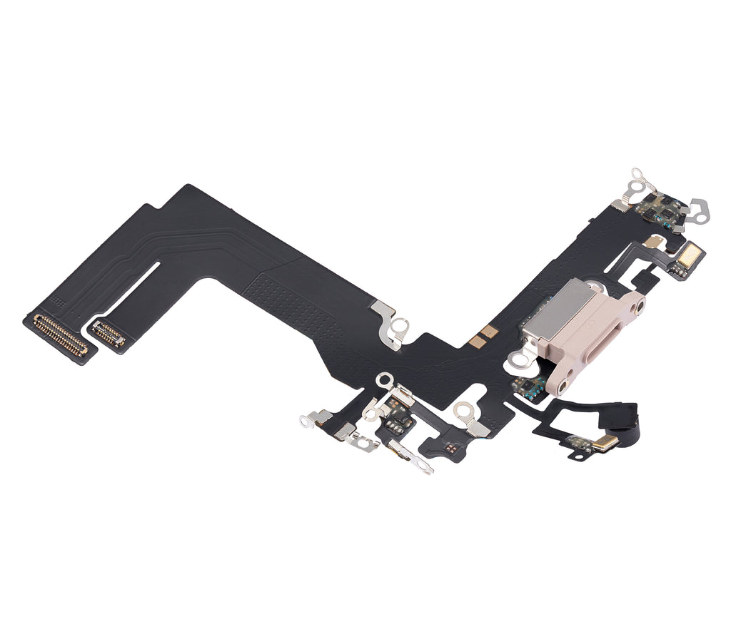 Ladebuchse-Flexkabel für iPhone 13 Mini (Aftermarket Plus) (Pink)