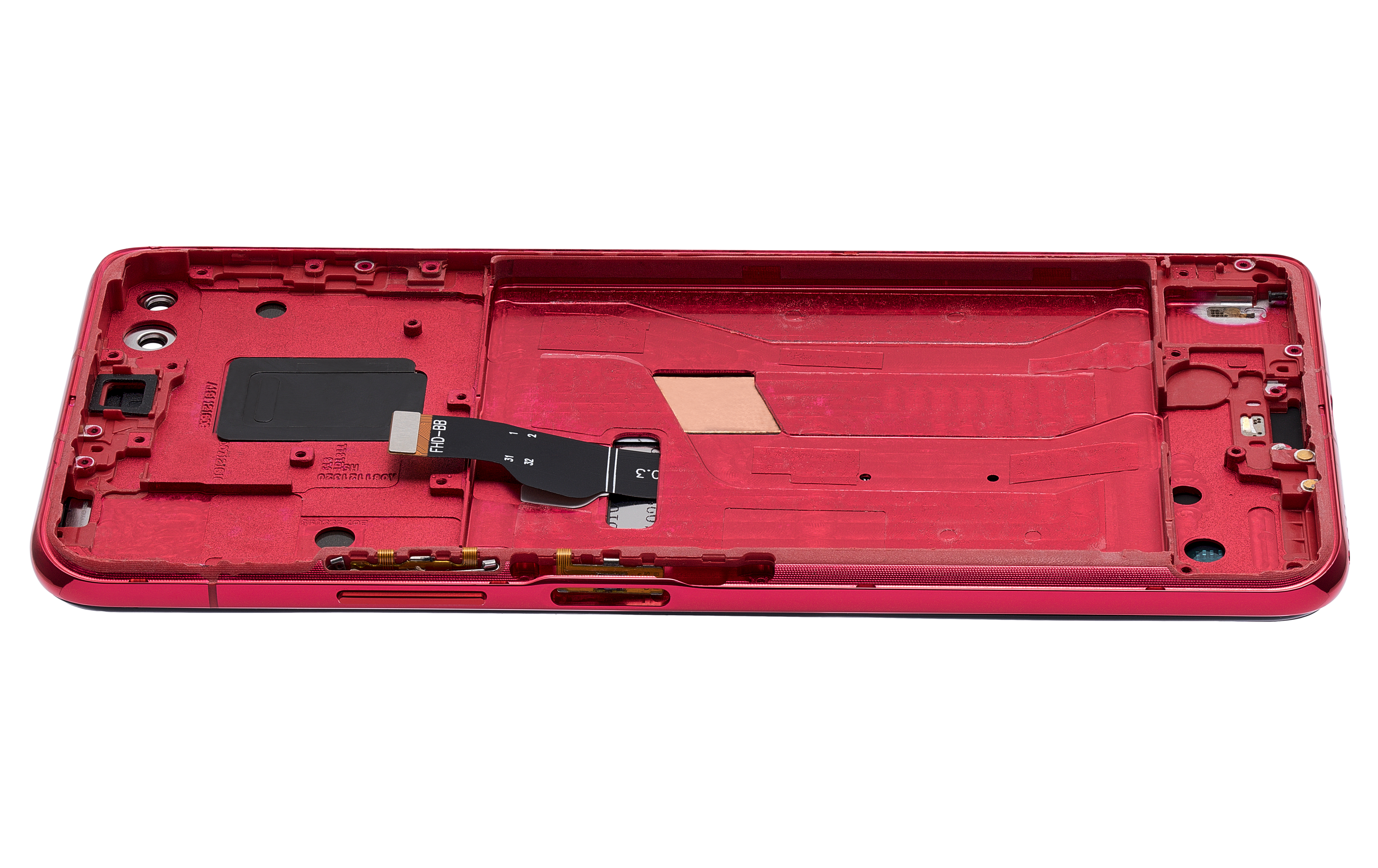 LCD Display with Frame for Huawei Nova 6 5G (Refurbished) (Red)