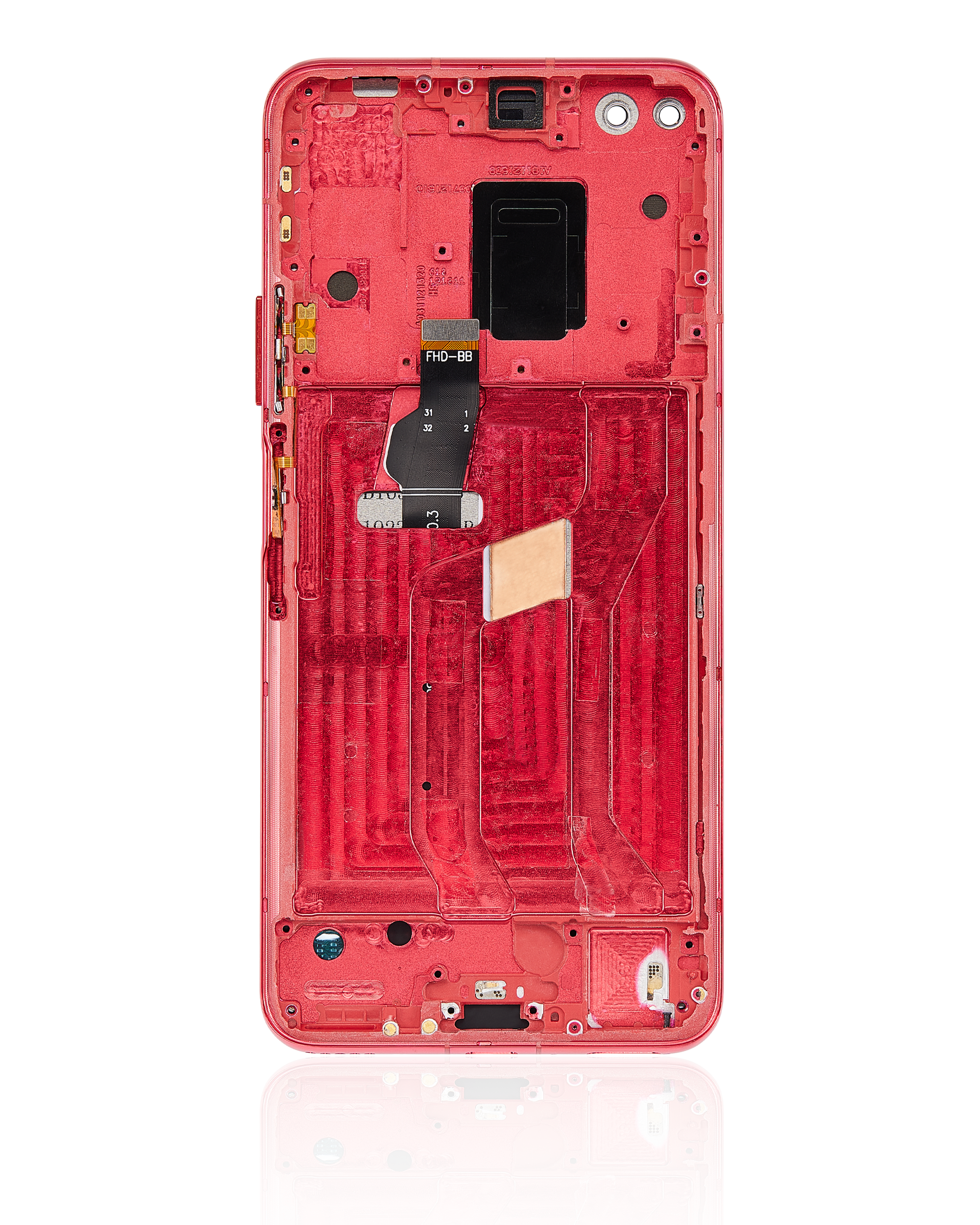 LCD Display with Frame for Huawei Nova 6 5G (Refurbished) (Red)