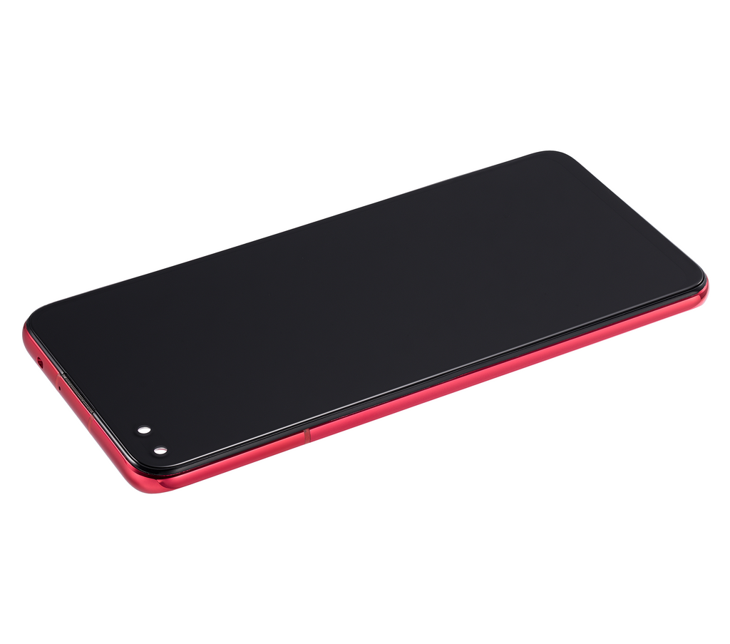 LCD Display with Frame for Huawei Nova 6 5G (Refurbished) (Red)