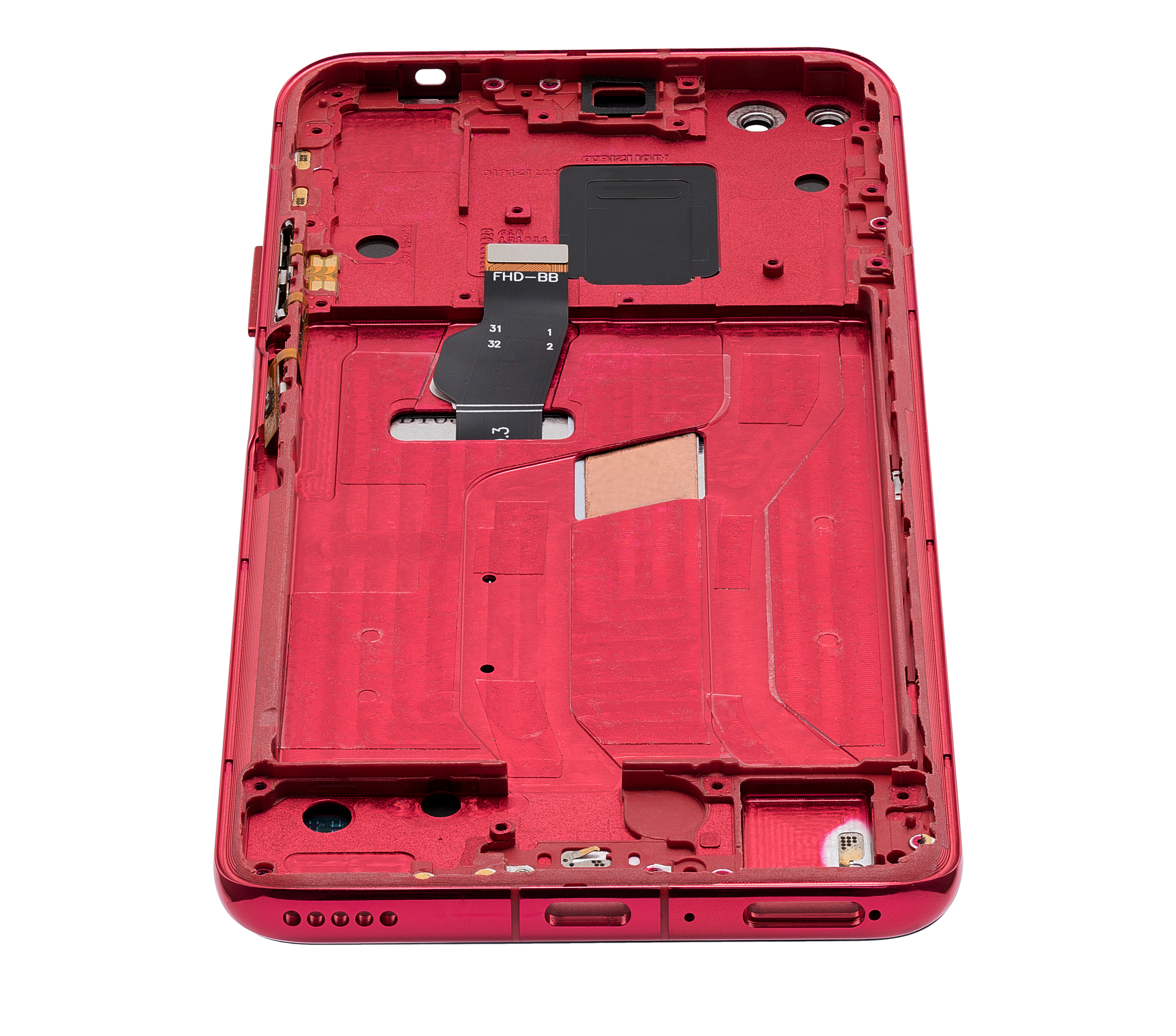 LCD Display with Frame for Huawei Nova 6 5G (Refurbished) (Red)
