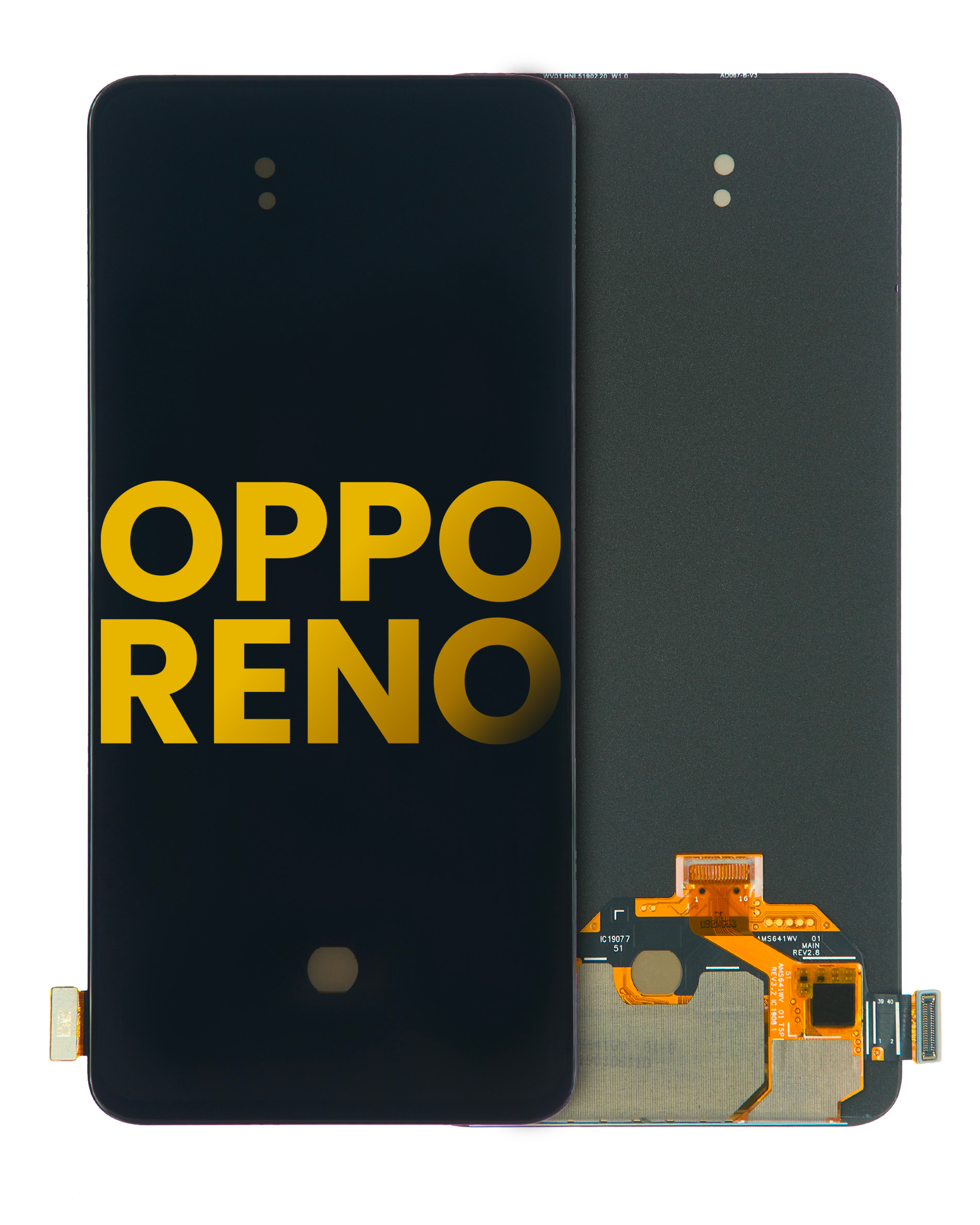 OLED-Display ohne Rahmen für OPPO Reno (Refurbished) (Alle Farben)