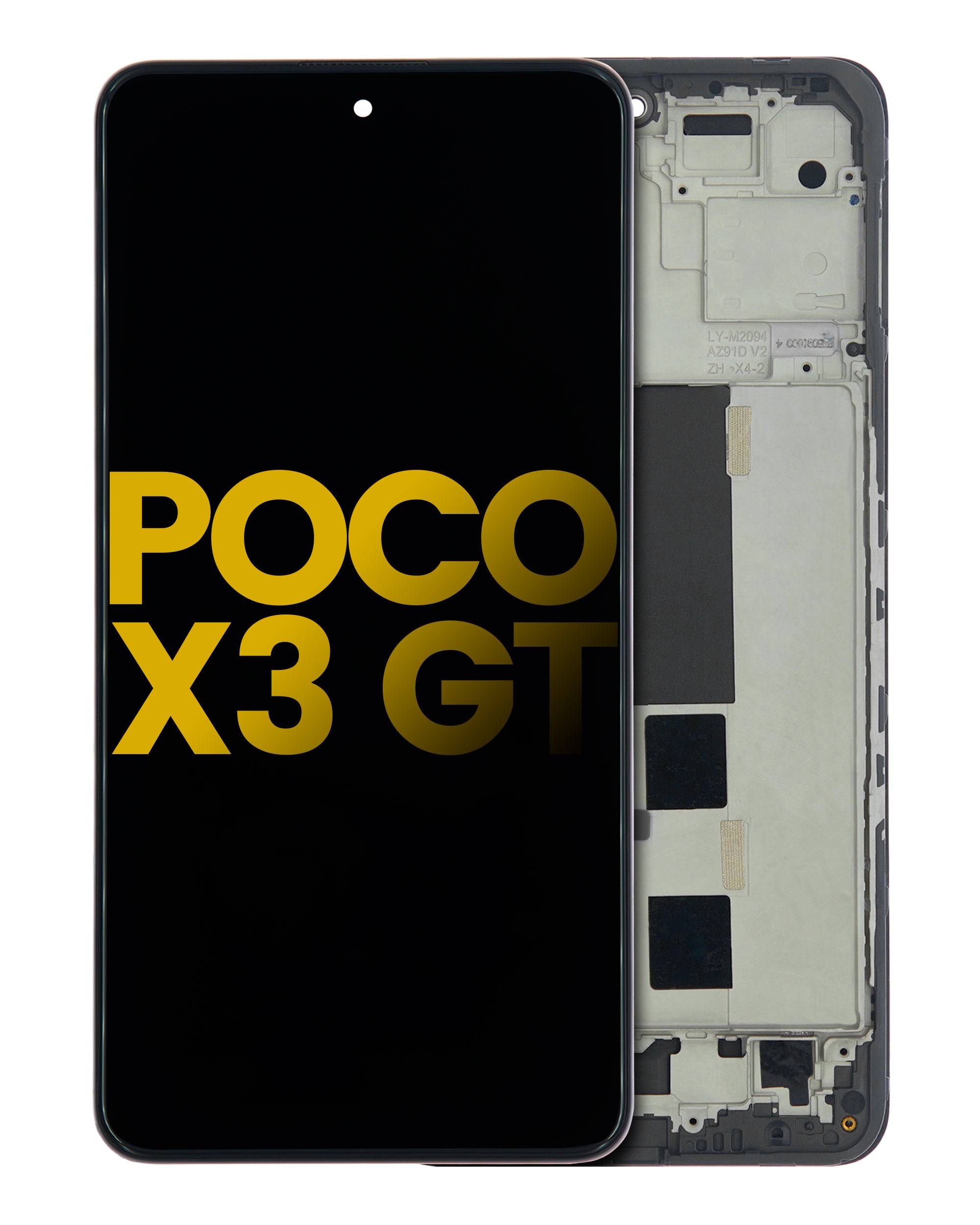 LCD-Display mit Rahmen für Xiaomi Poco X3 GT (Refurbished) (Alle Farben)