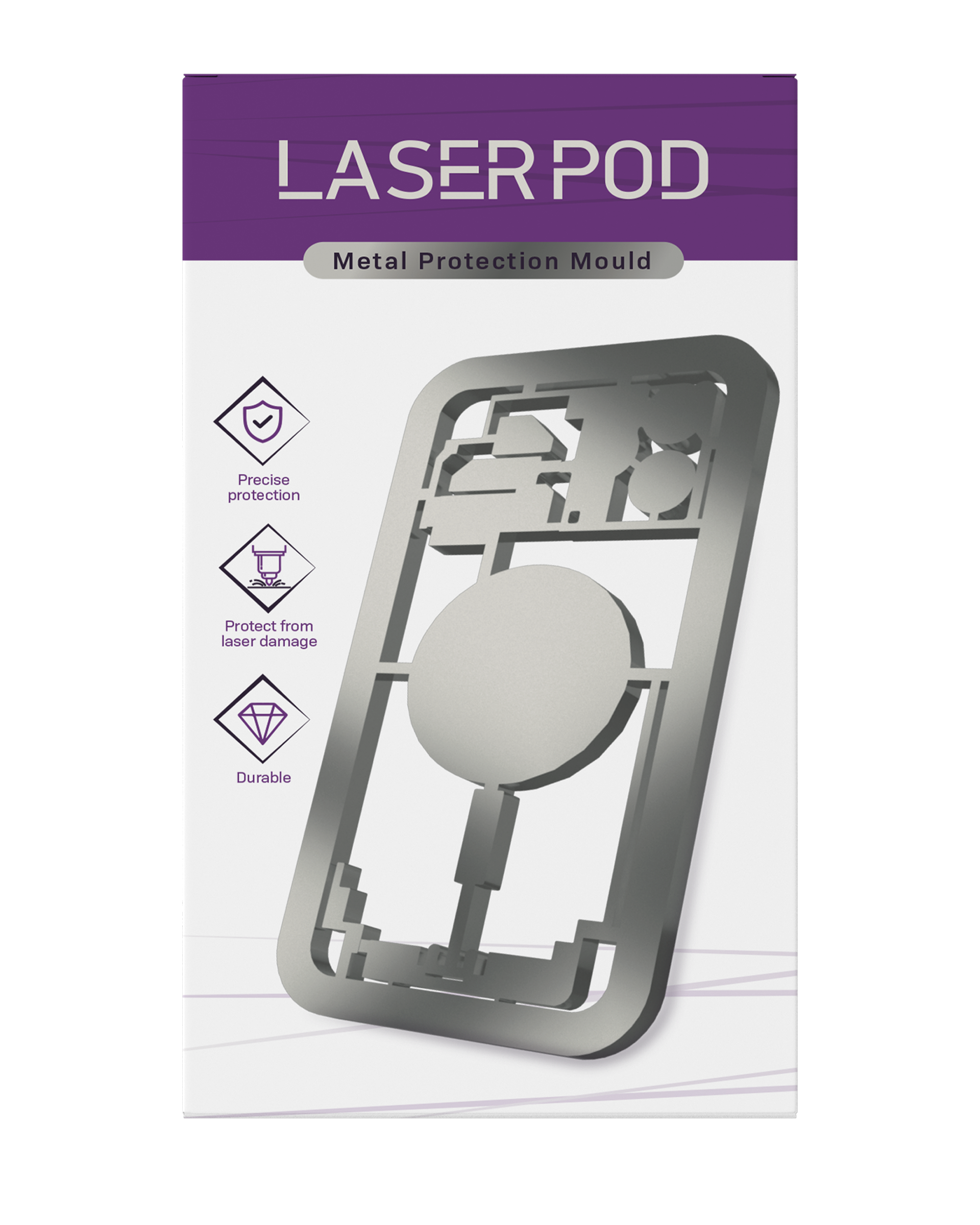 Laser Pod Schutzform für iPhone 8