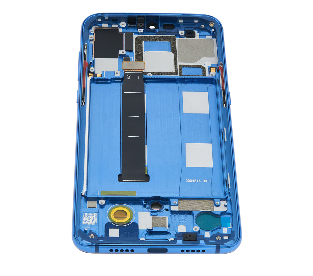 OLED-Display mit Rahmen für Xiaomi Mi 9 (Refurbished) (Ocean Blue)