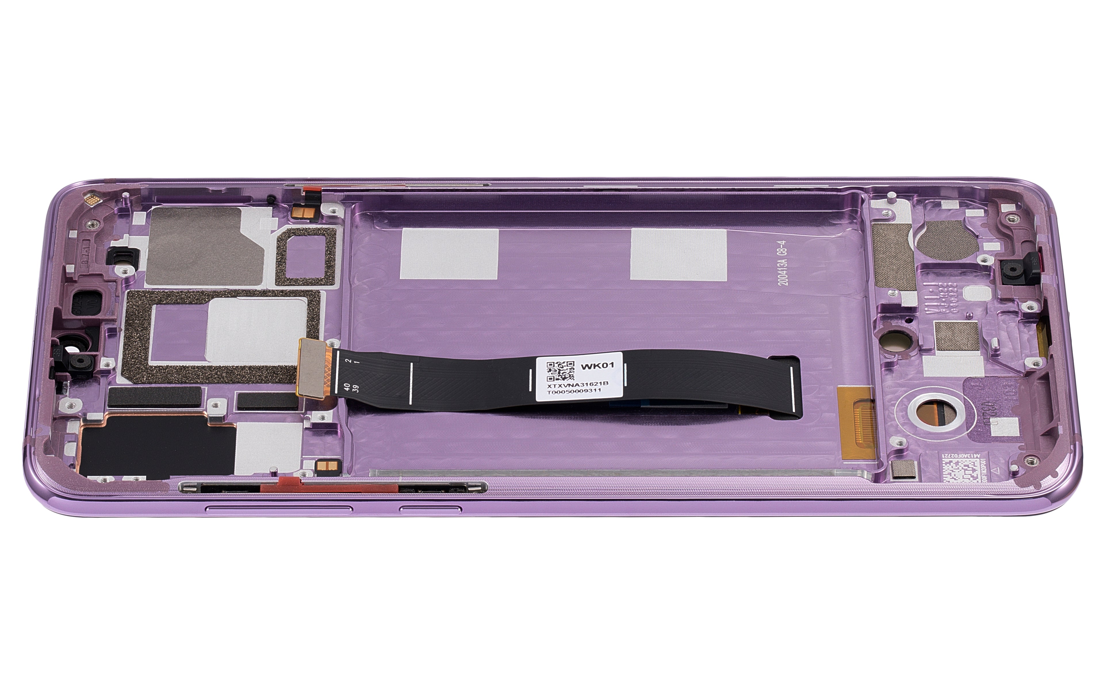 OLED-Display mit Rahmen für Xiaomi Mi 9 (Refurbished) (Lavender Violet)