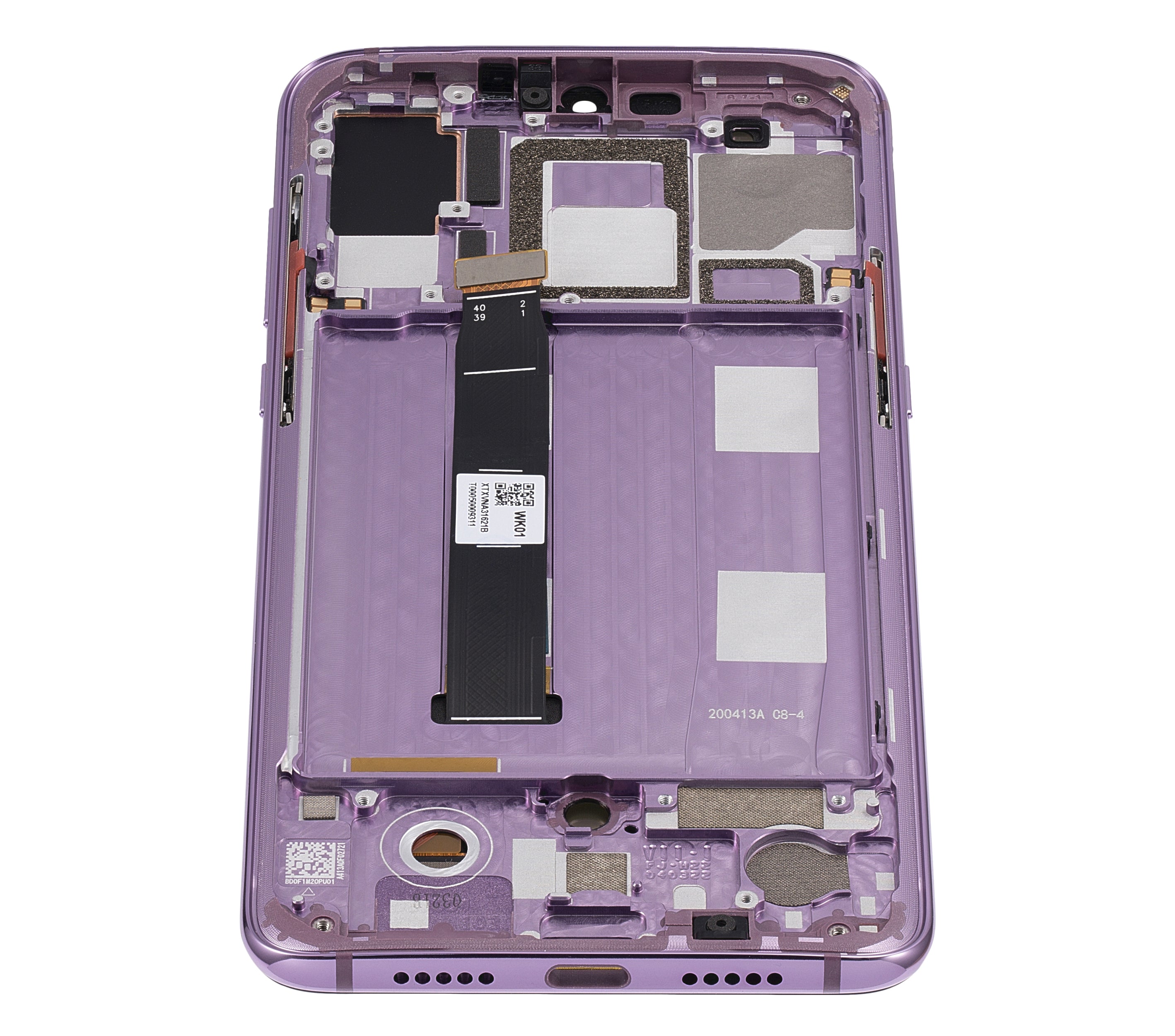 OLED-Display mit Rahmen für Xiaomi Mi 9 (Refurbished) (Lavender Violet)