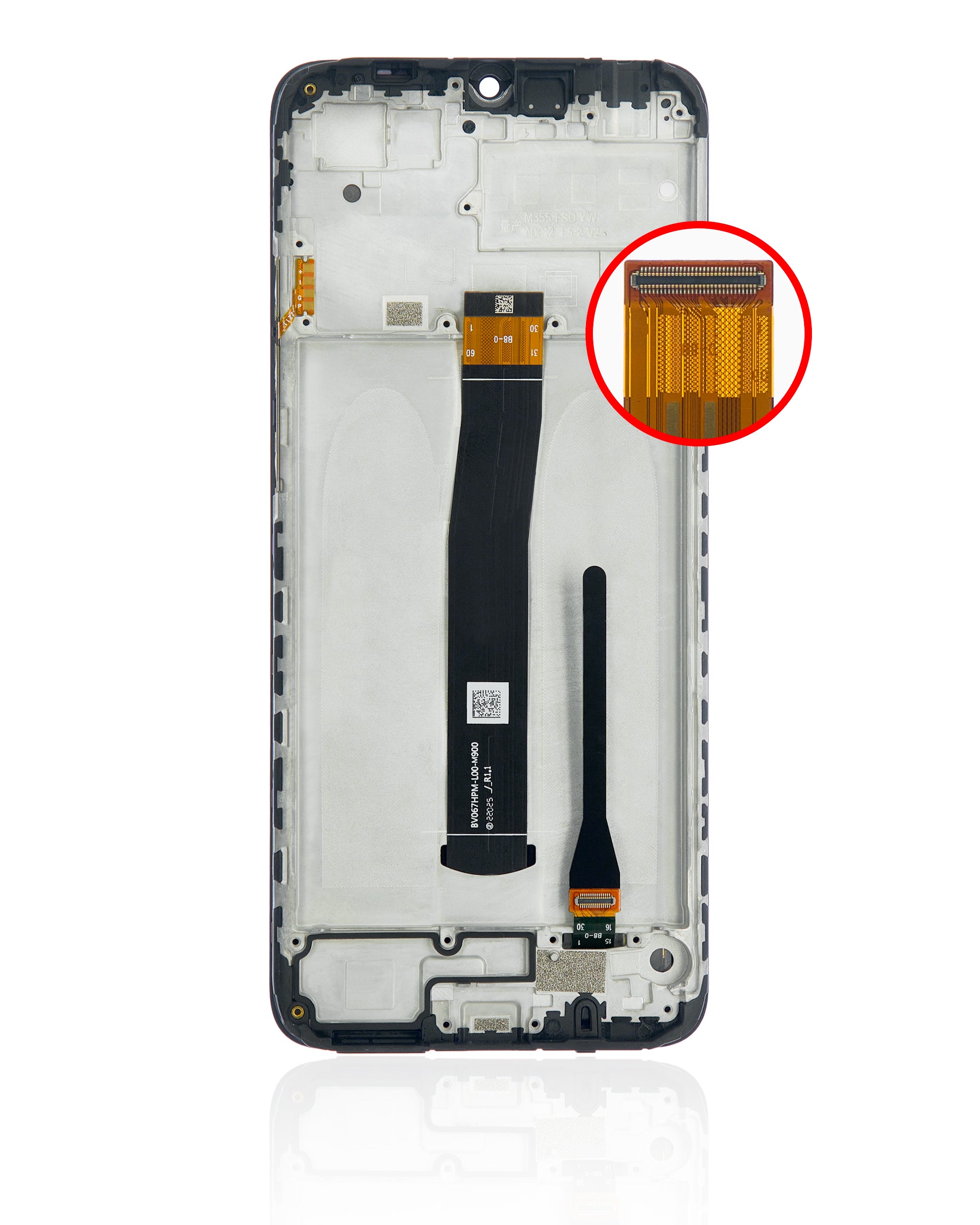 LCD-Display mit Rahmen für Xiaomi Redmi 10C (Refurbished) (Alle Farben)