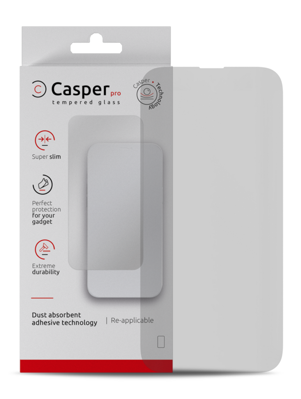 Casper Pro Tempered Glass for iPhone 14 Pro (Retail Pack) (Matte)