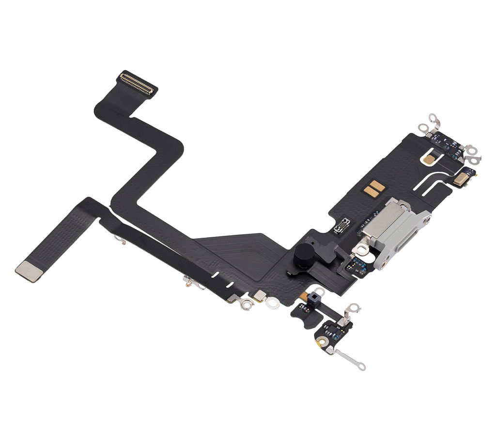 Ladebuchse-Flexkabel für iPhone 14 Pro (Premium) (Silber)