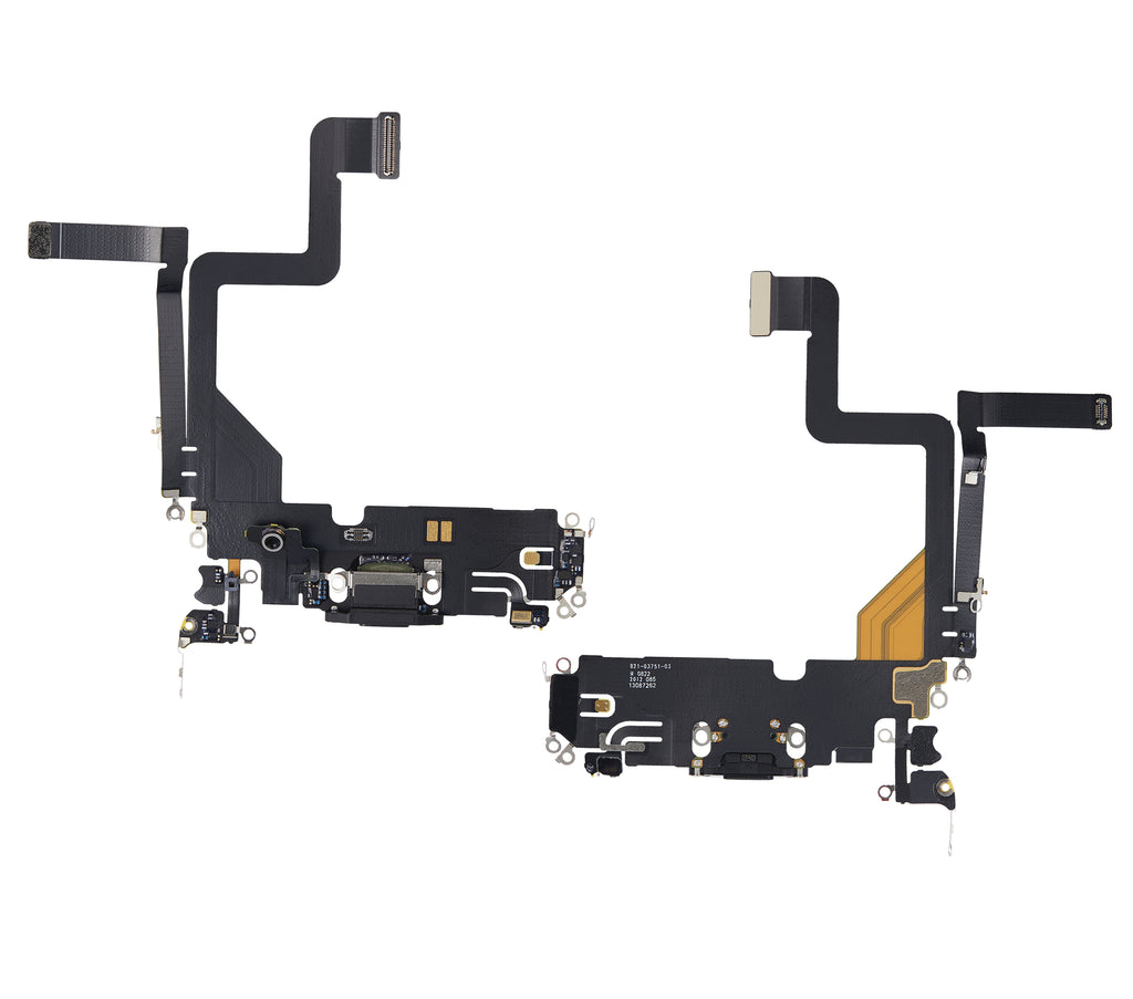 Charging Port Flex Cable for iPhone 14 Pro (Premium) (Space Black)