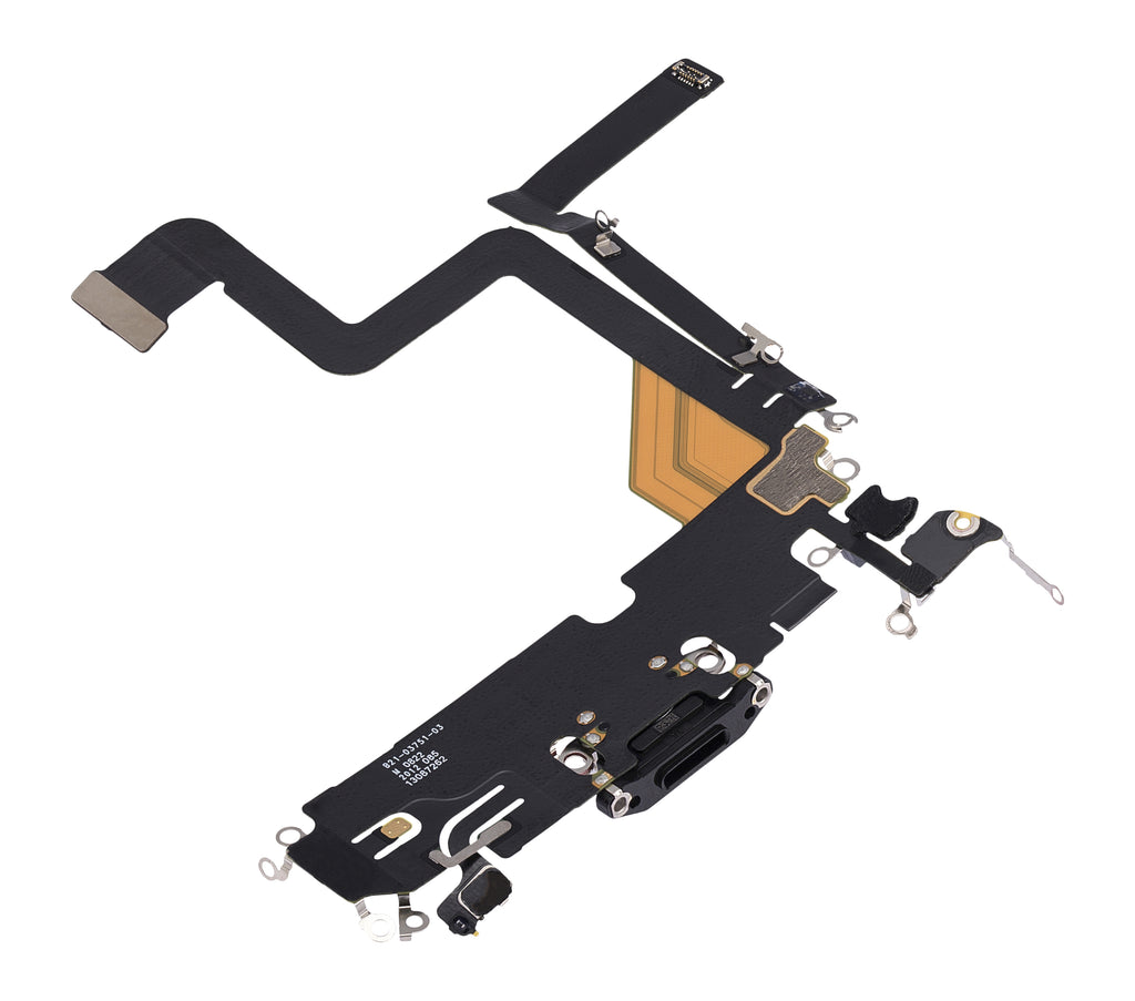 Charging Port Flex Cable for iPhone 14 Pro (Premium) (Space Black)