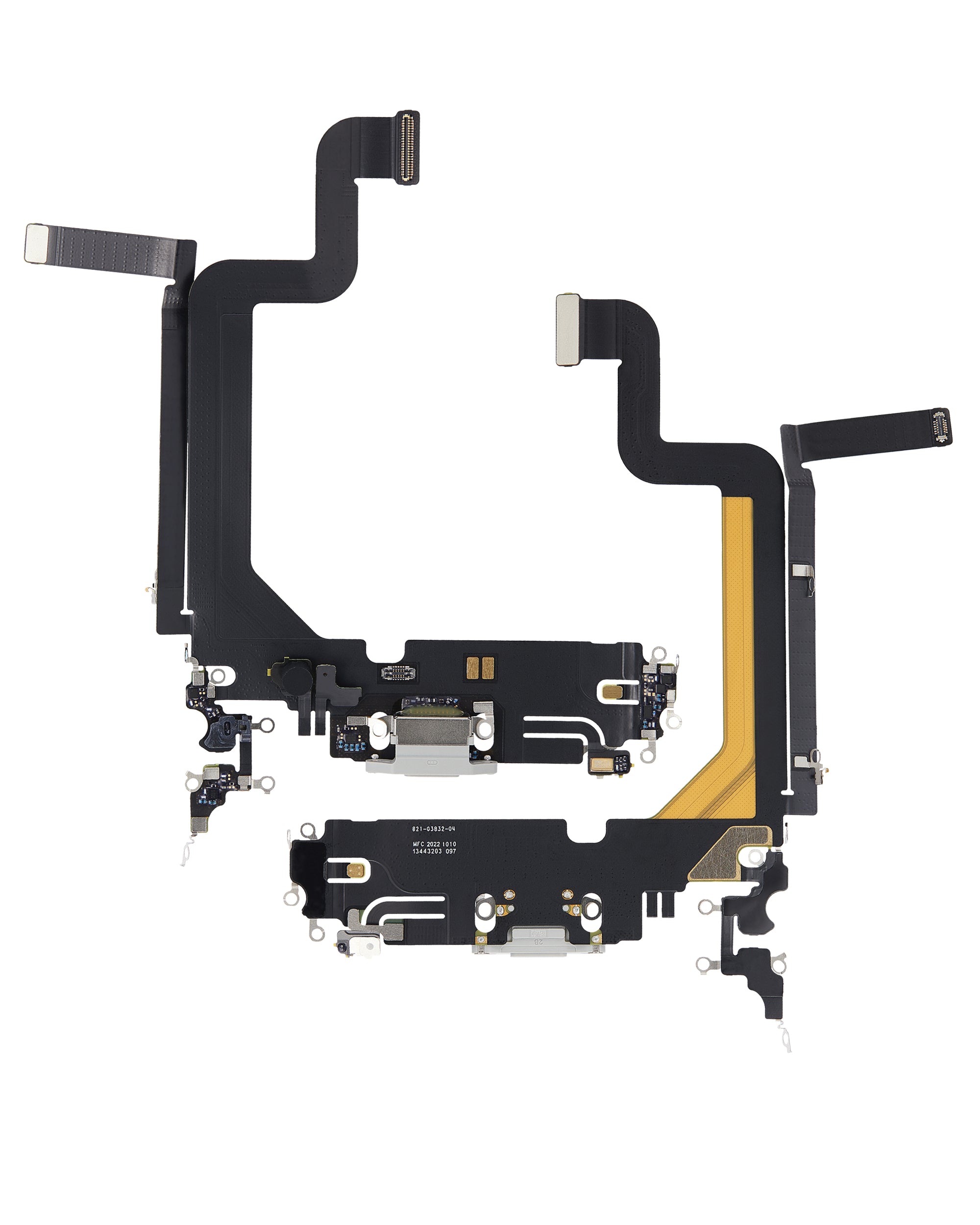 Ladebuchse-Flexkabel für iPhone 14 Pro Max (Premium) (Silber)