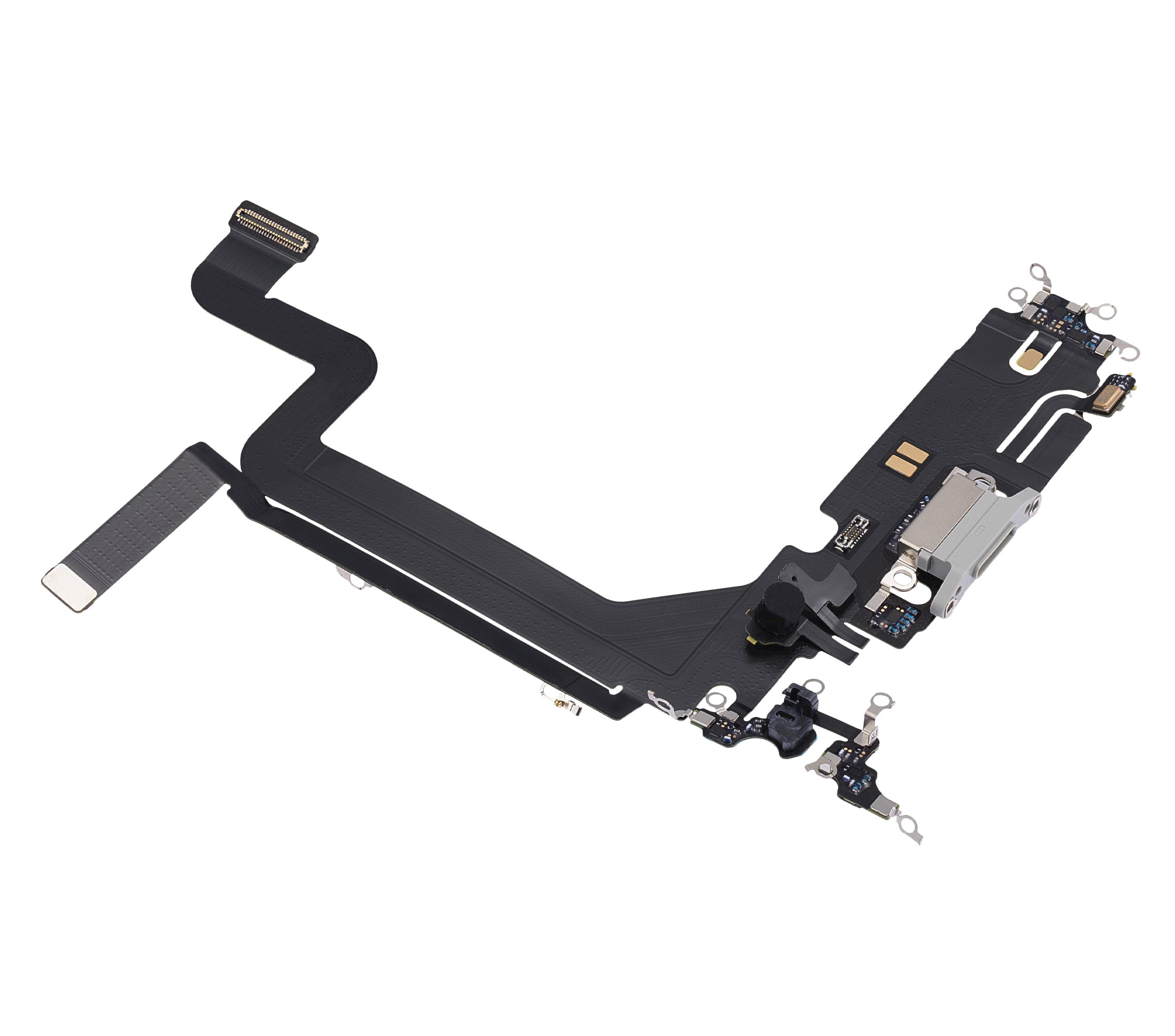 Ladebuchse-Flexkabel für iPhone 14 Pro Max (Premium) (Silber)