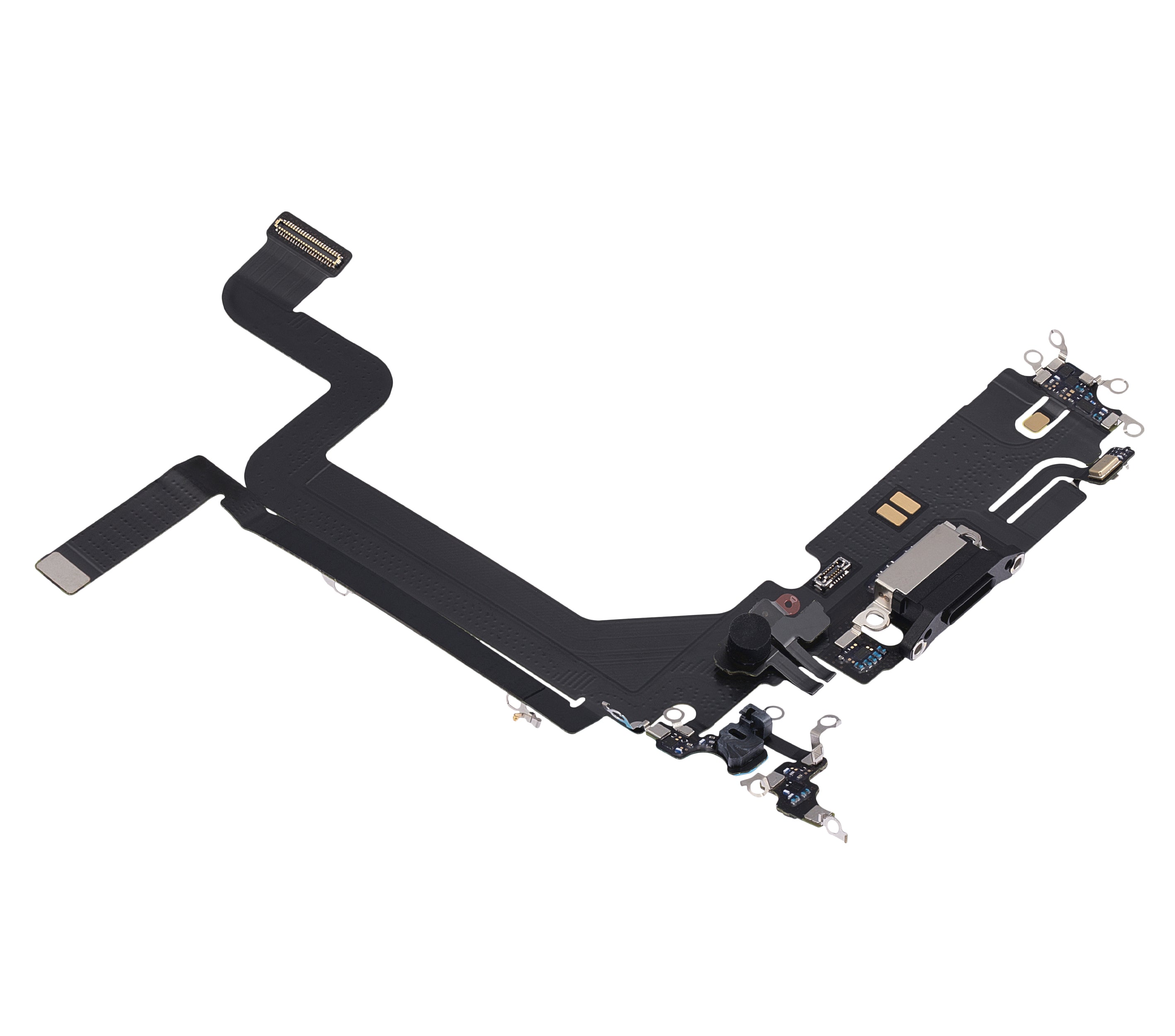 Flexible Charging Port Cable for iPhone 14 Pro Max (Premium) (Space Black)
