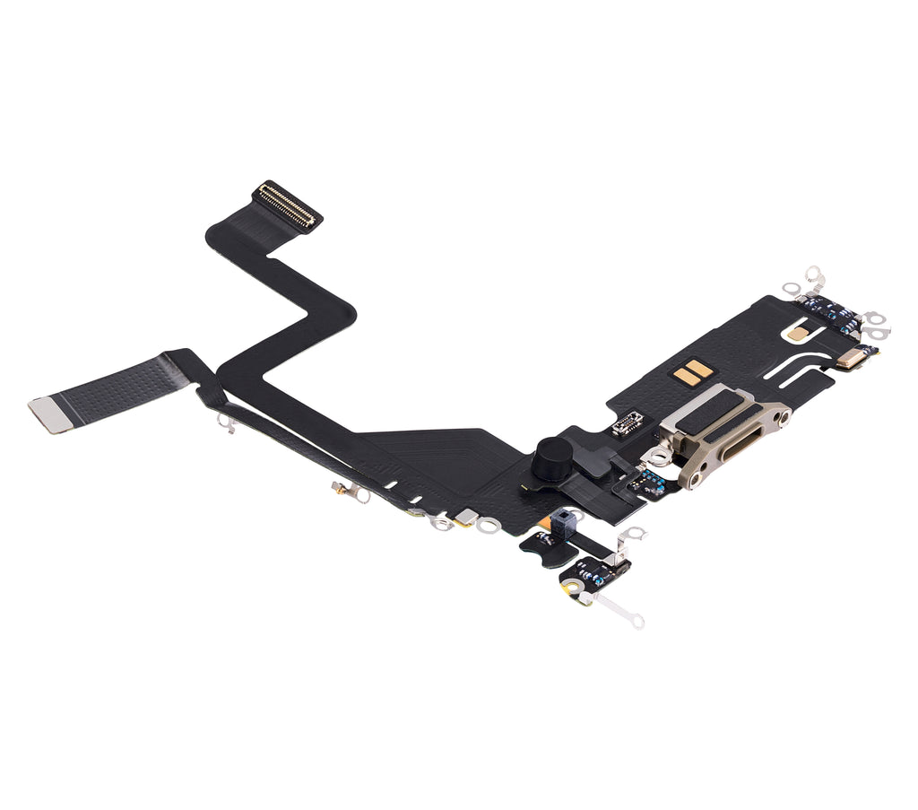 Charging Port Flex Cable for iPhone 14 Pro (Premium) (Gold)