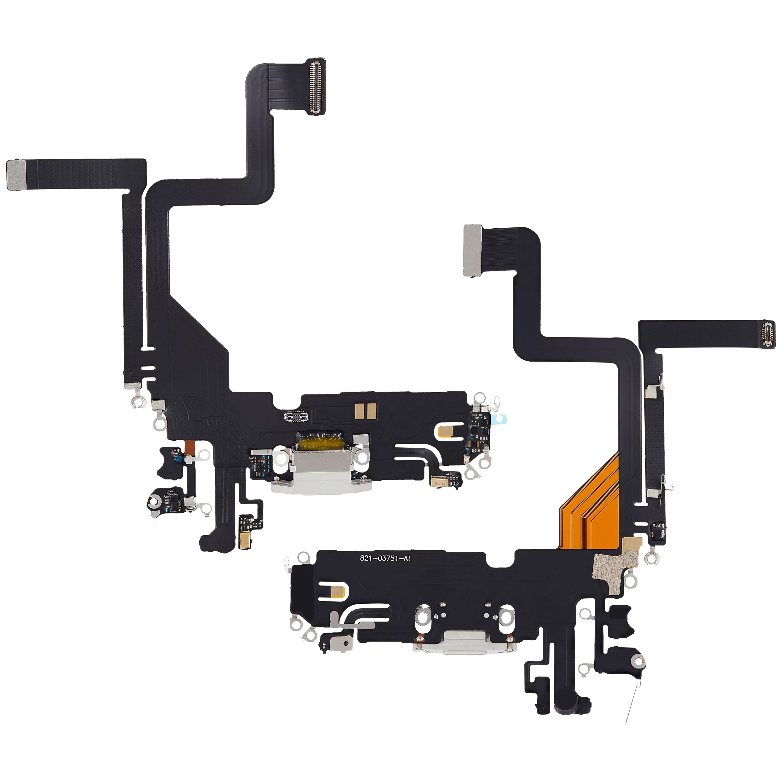 Ladebuchse-Flexkabel für iPhone 14 Pro (Aftermarket Plus) (Silber)