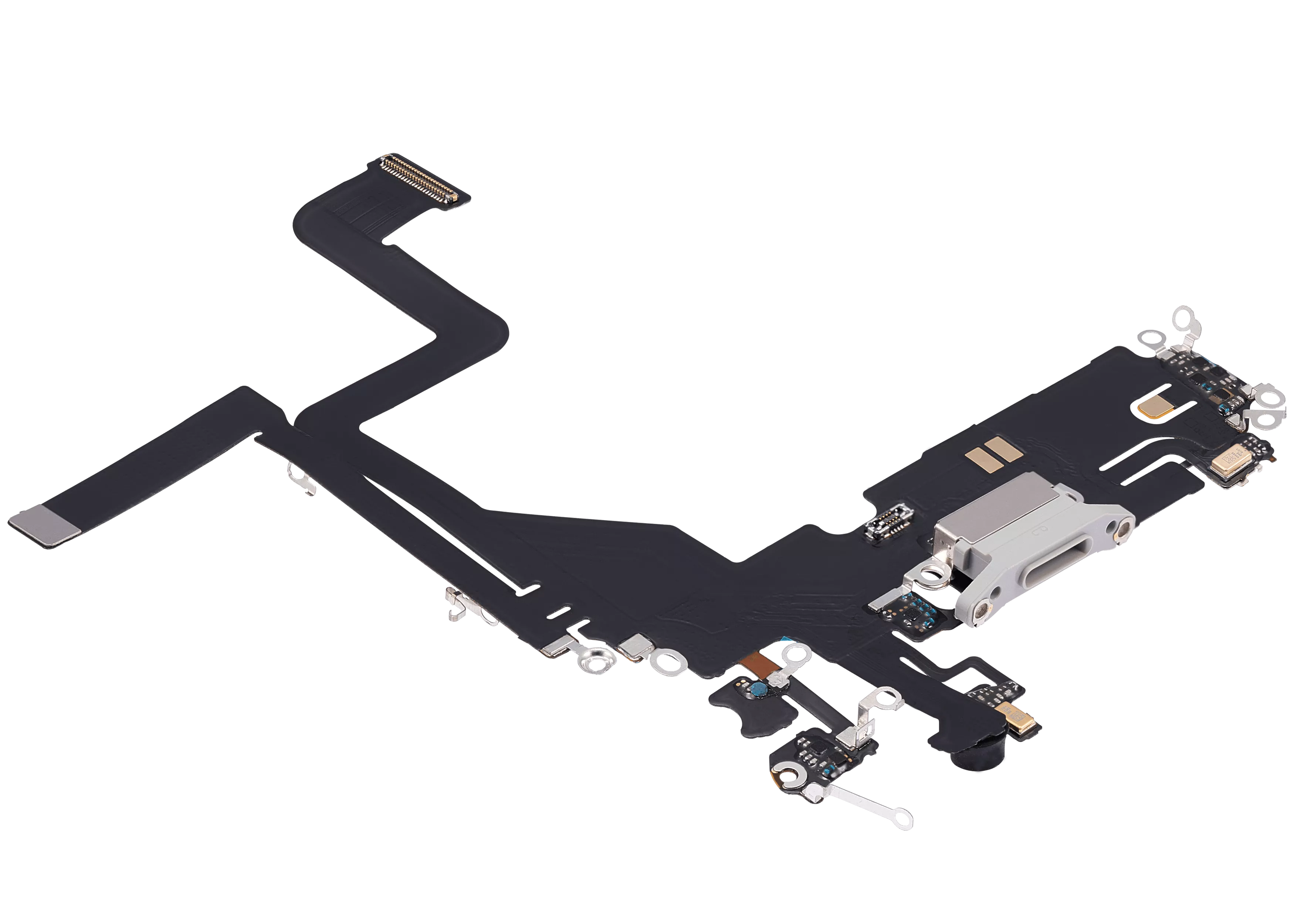 Ladebuchse-Flexkabel für iPhone 14 Pro (Aftermarket Plus) (Silber)