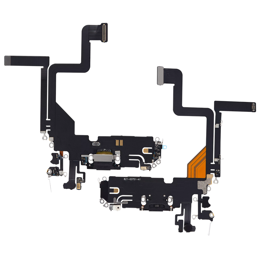 Charging Port Flex Cable for iPhone 14 Pro (Aftermarket Plus) (Space Black)