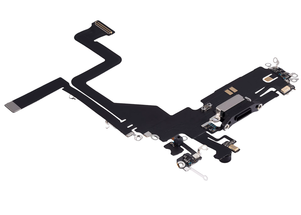Charging Port Flex Cable for iPhone 14 Pro (Aftermarket Plus) (Space Black)