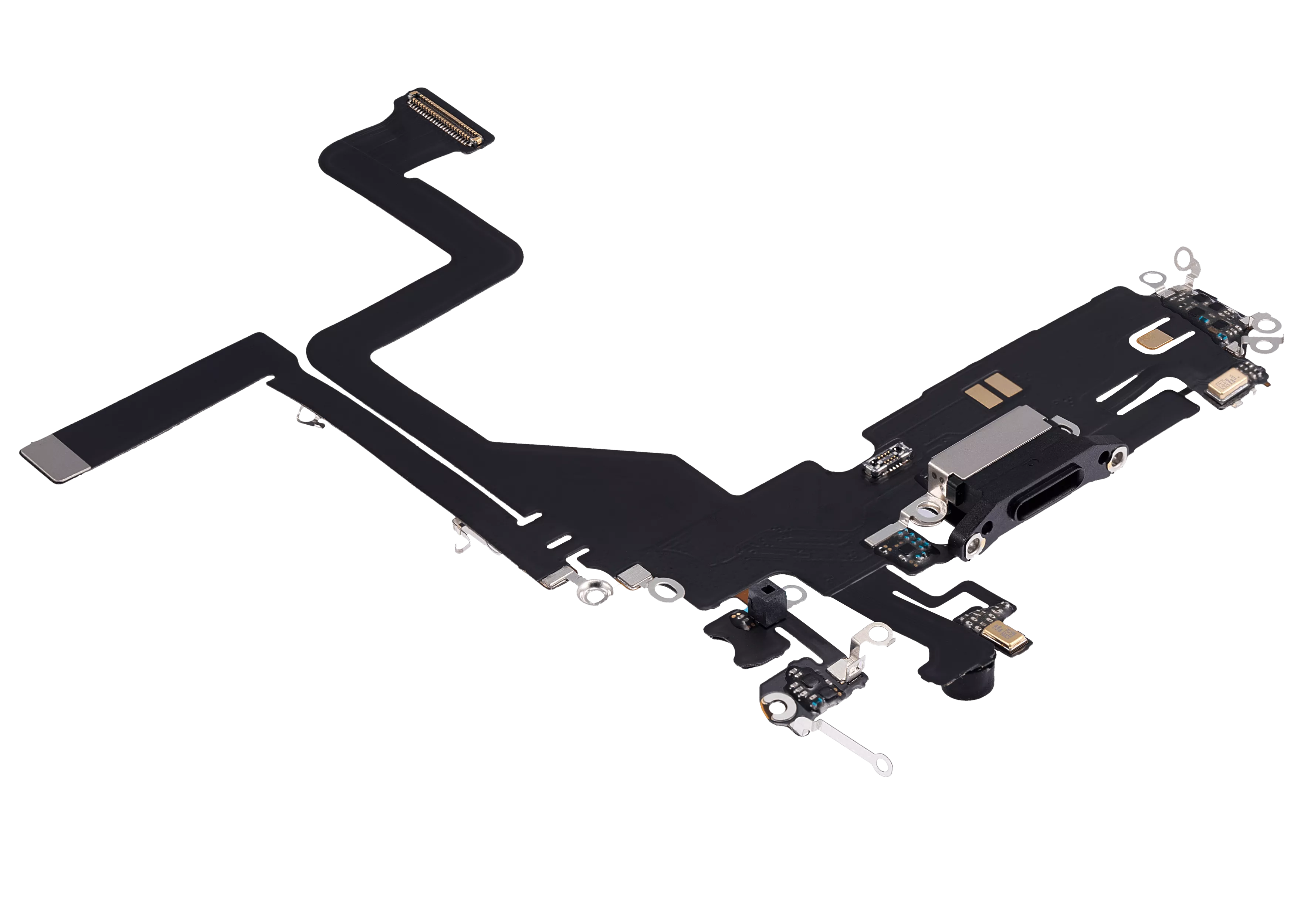 Charging Port Flex Cable for iPhone 14 Pro (Aftermarket Plus) (Space Black)