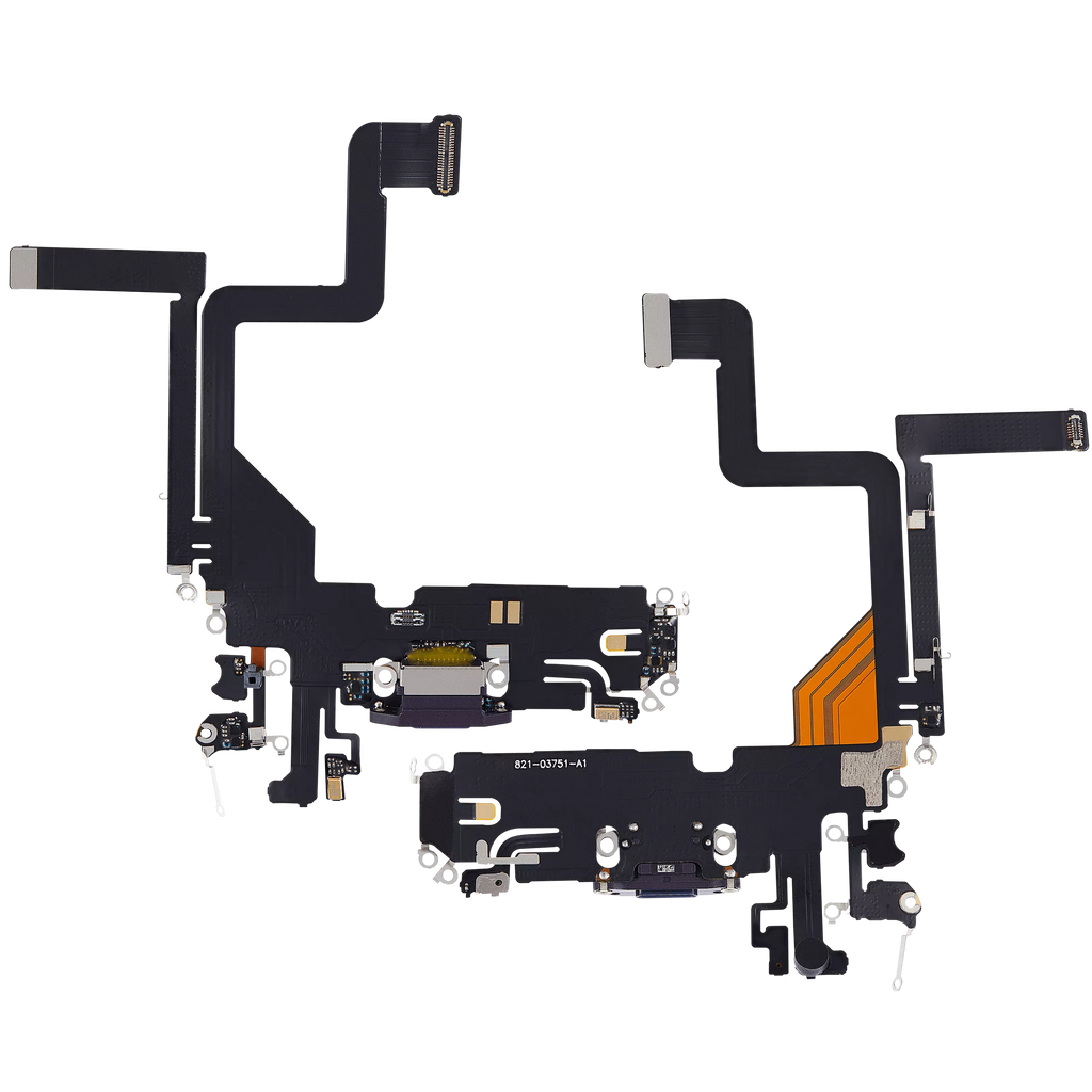 Charging Port Flex Cable for iPhone 14 Pro (Aftermarket Plus) (Deep Purple)