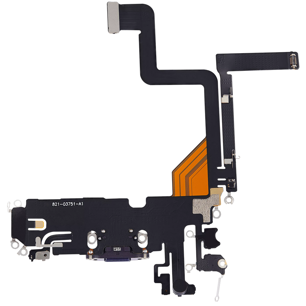 Charging Port Flex Cable for iPhone 14 Pro (Aftermarket Plus) (Deep Purple)