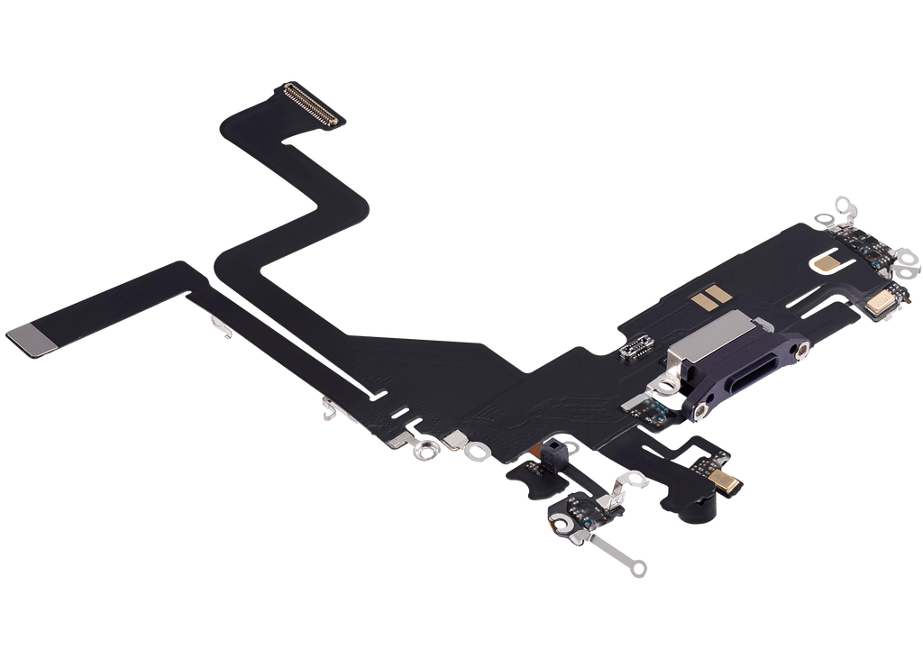 Charging Port Flex Cable for iPhone 14 Pro (Aftermarket Plus) (Deep Purple)