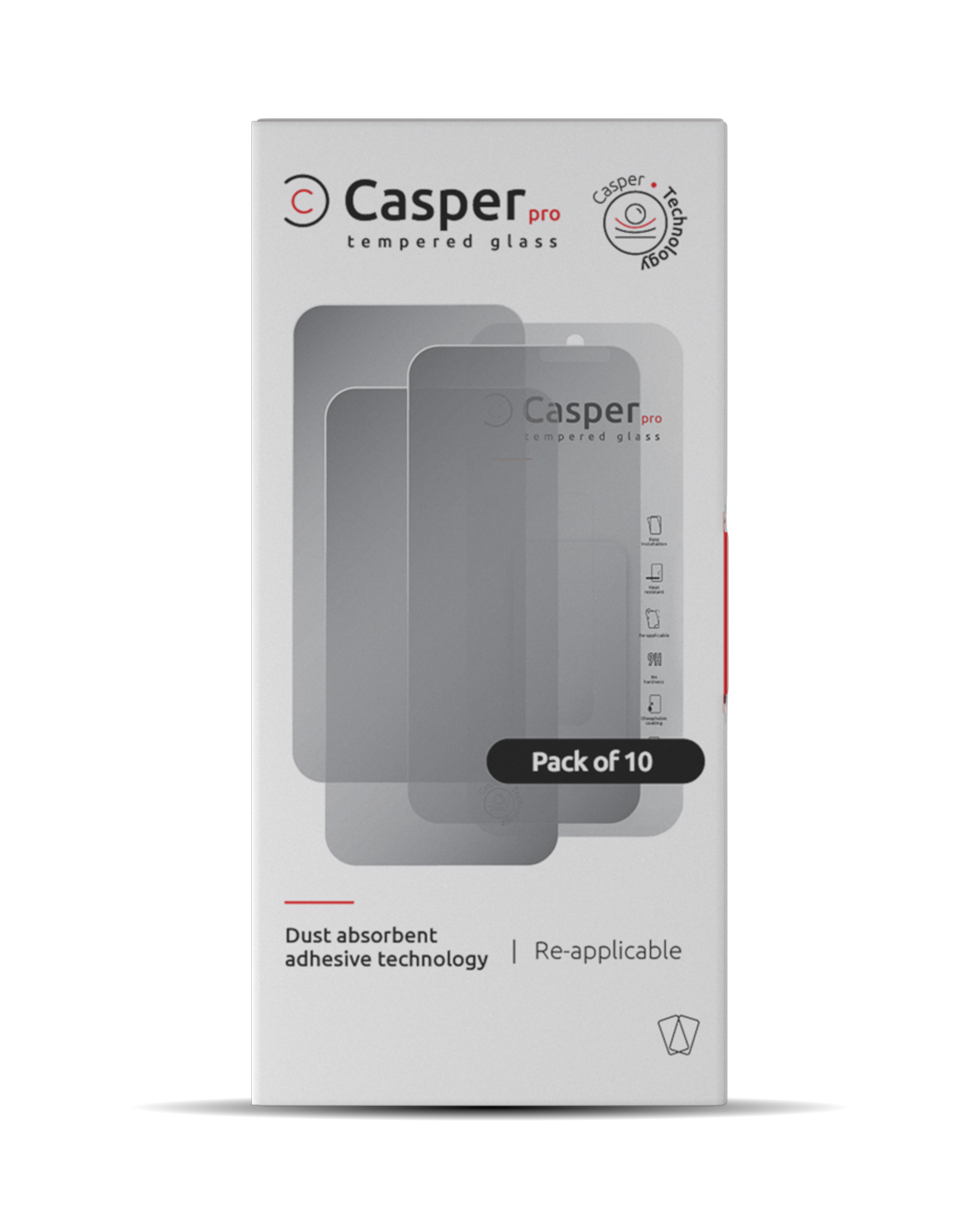 Casper Pro Tempered Glass for iPhone 14 Pro Max (10-Pack) (Privacy)