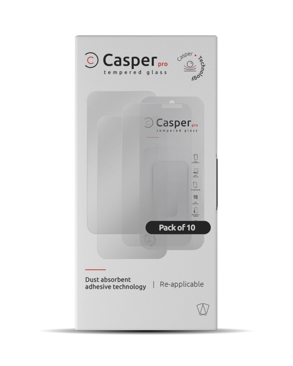 Casper Pro Tempered Glass for iPhone 14 Pro Max (10-Pack) (Matte)