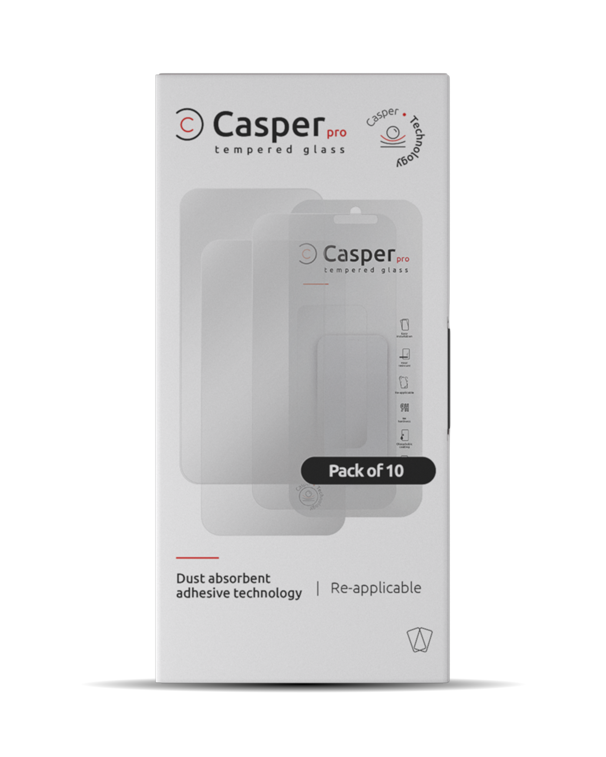 Casper Pro Tempered Glass for iPhone 14 Pro Max (10-Pack) (Matte)