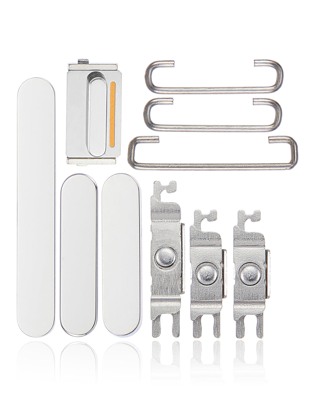 Buttons (Power / Volume / Switch) for iPhone 14 Pro / 14 Pro Max (Silver)